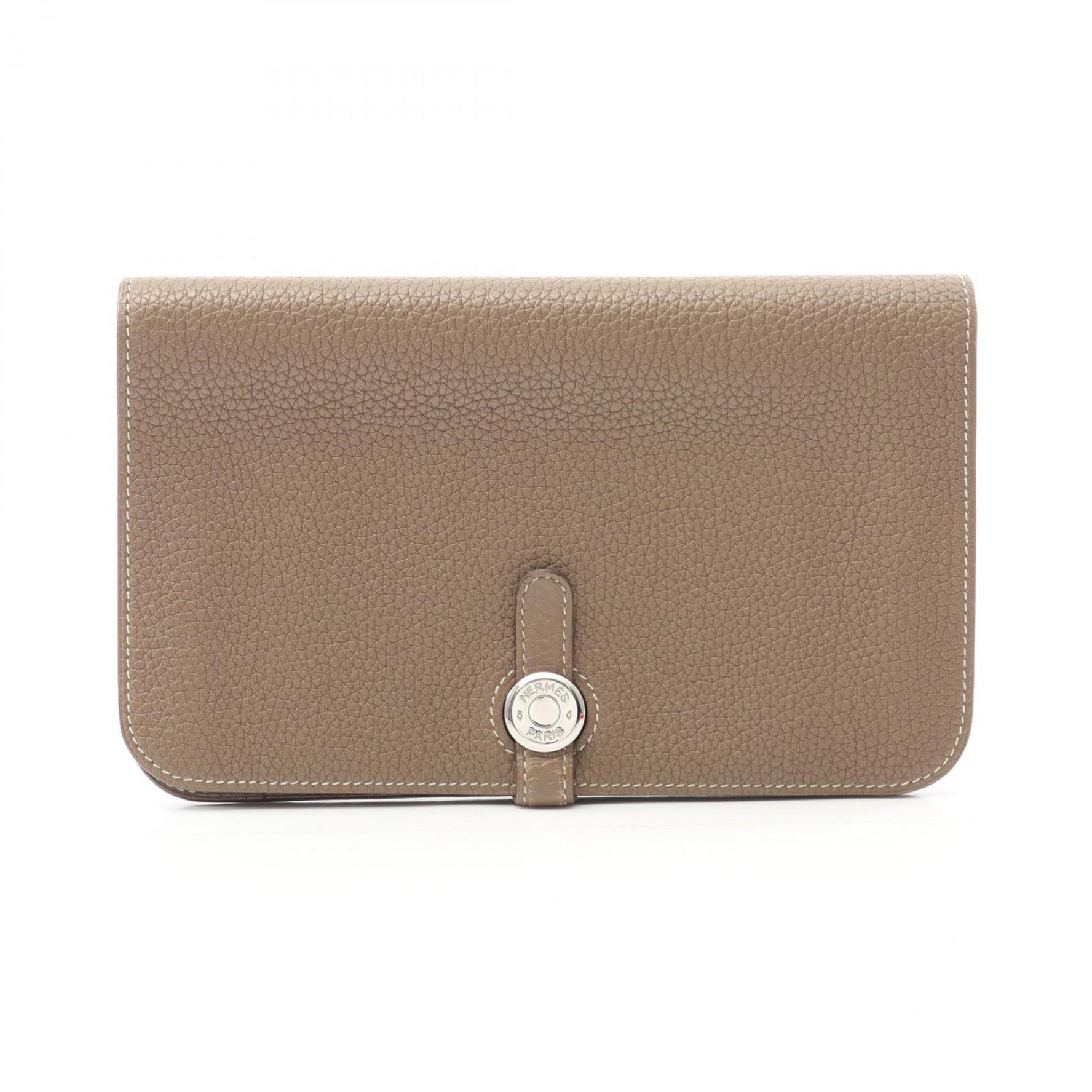 Hermes Hermès Dogon GM Bifold Long Wallet, Leather Togo