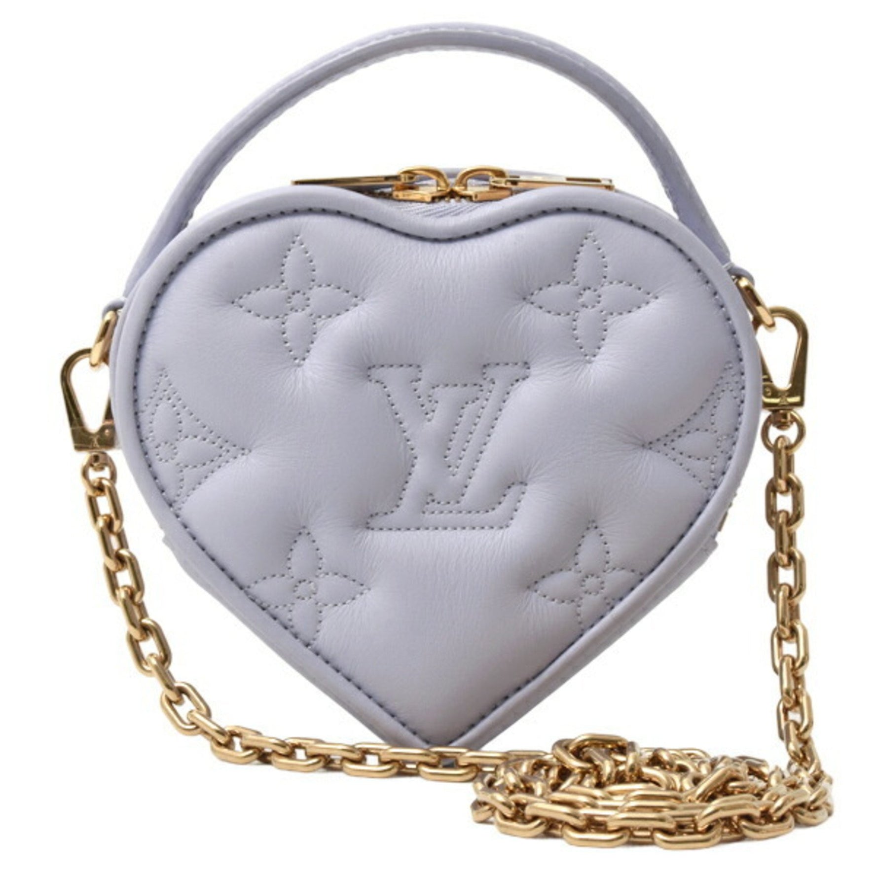 Louis Vuitton Pop My Heart Pouch Bubble Glam Shoulder Bag in Light Purple Leather