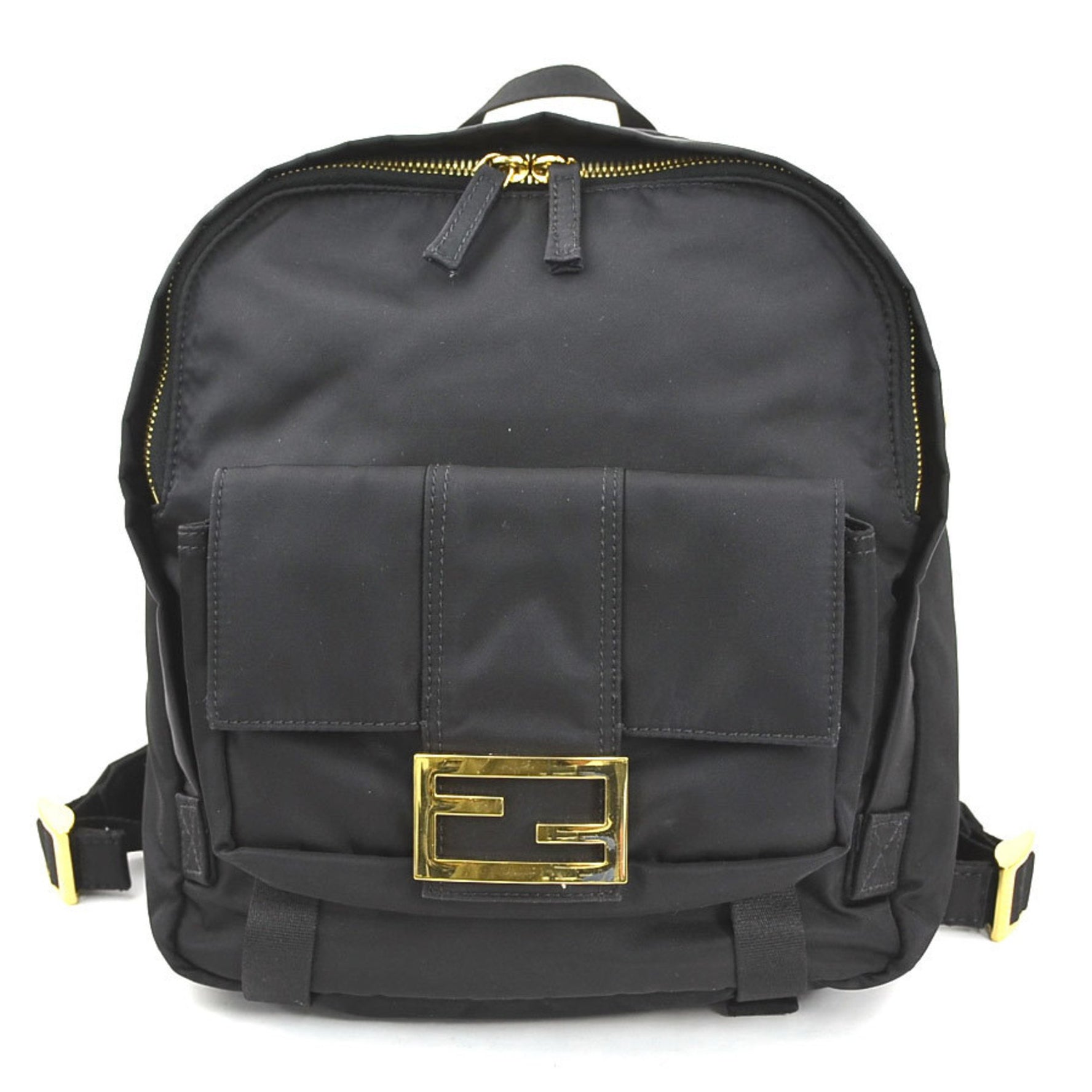 Fendi Backpack Nylon Gold