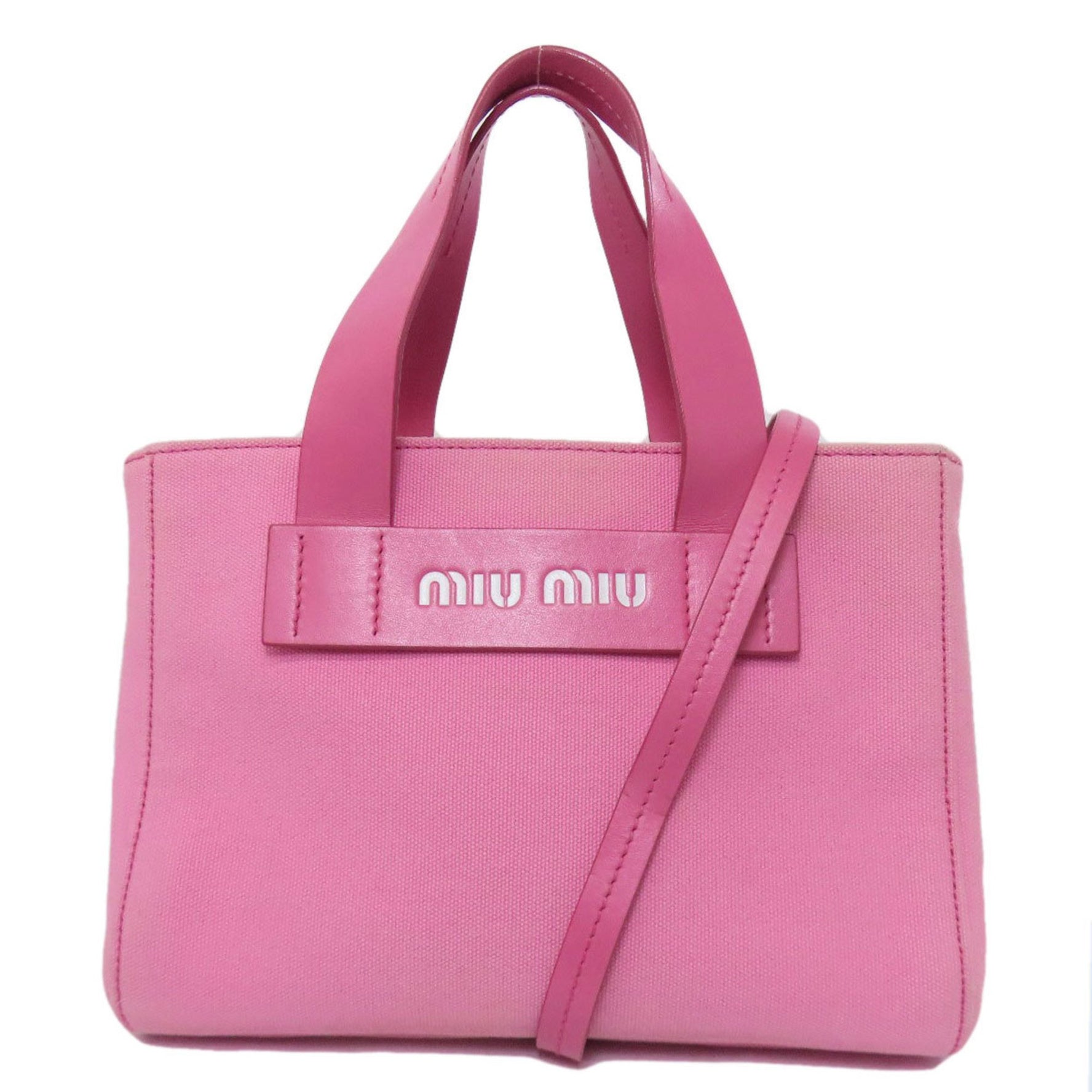 Miu Miu Miu Canvas Handbag