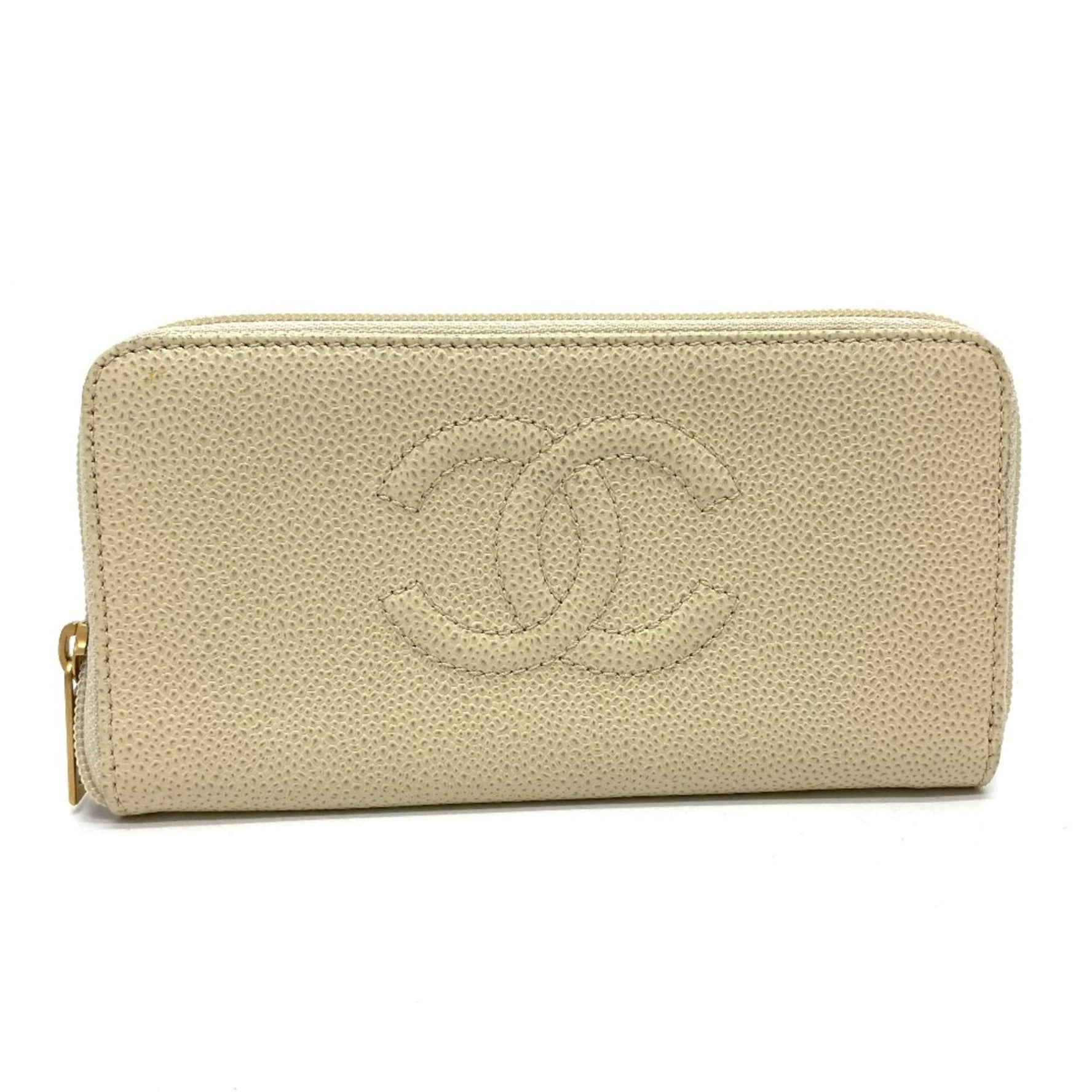Chanel CC Mark Long wallet Long Wallet BeigeBased