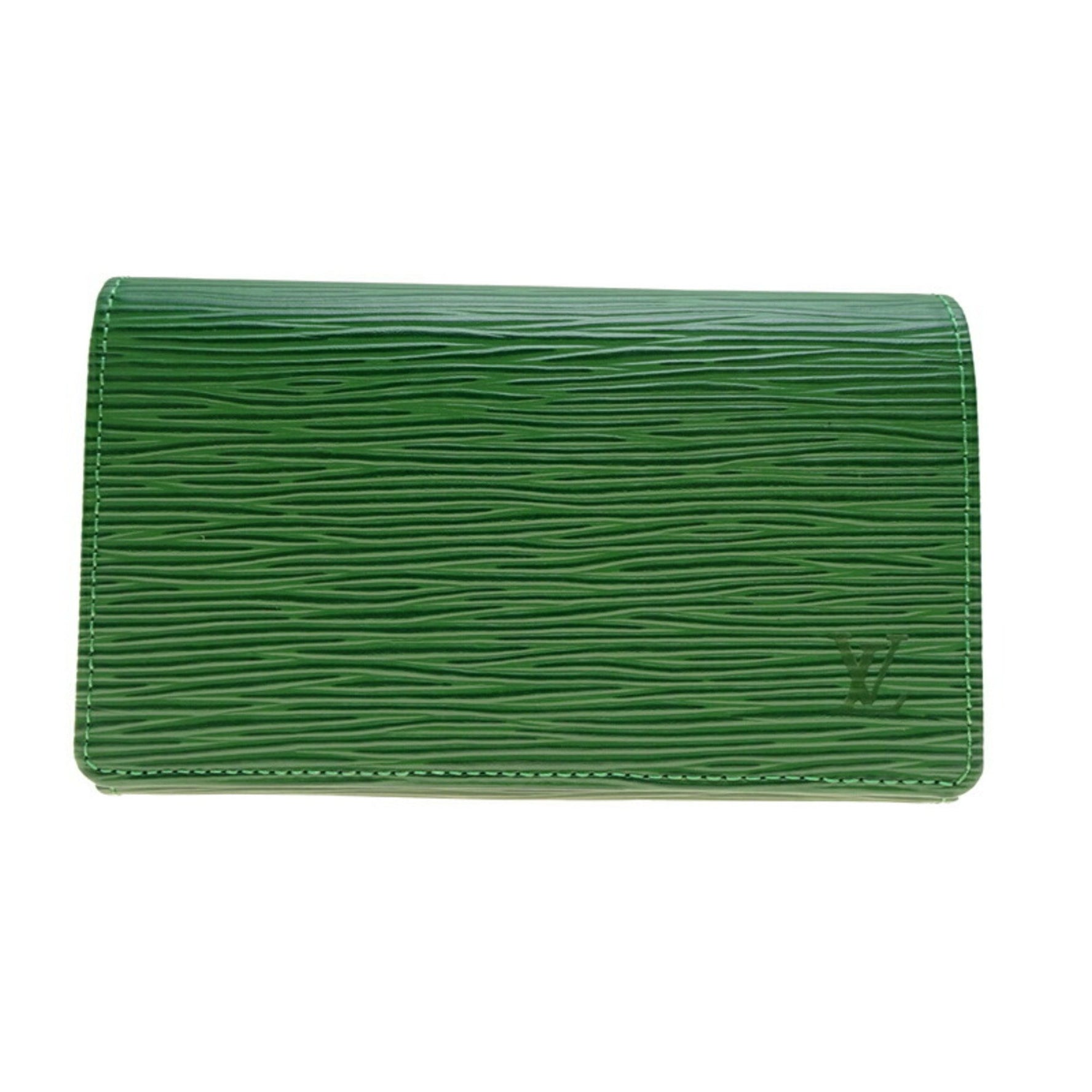 Louis Vuitton Porte-Monnaie-Bie Tresor and Men's Bifold Wallet Epi Leather Borneo Green