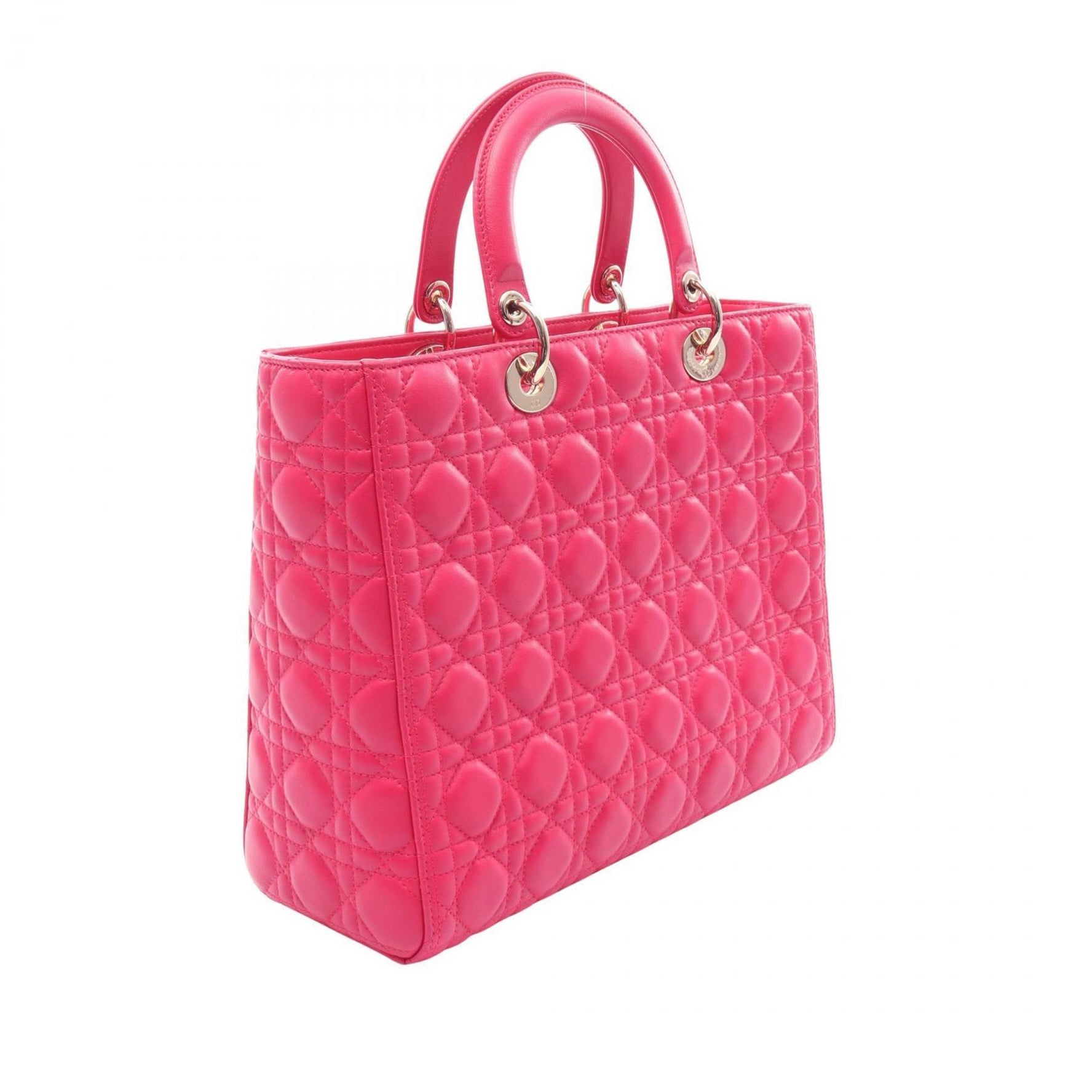 Christian Dior Dior Lady Large Cannage Handbag, Leather