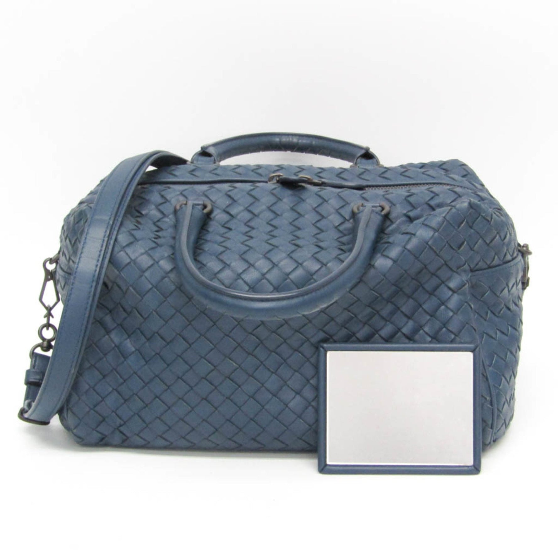 Bottega Veneta Intrecciato Small Boston Bag Women,Men Leather Handbag,Shoulder Bag