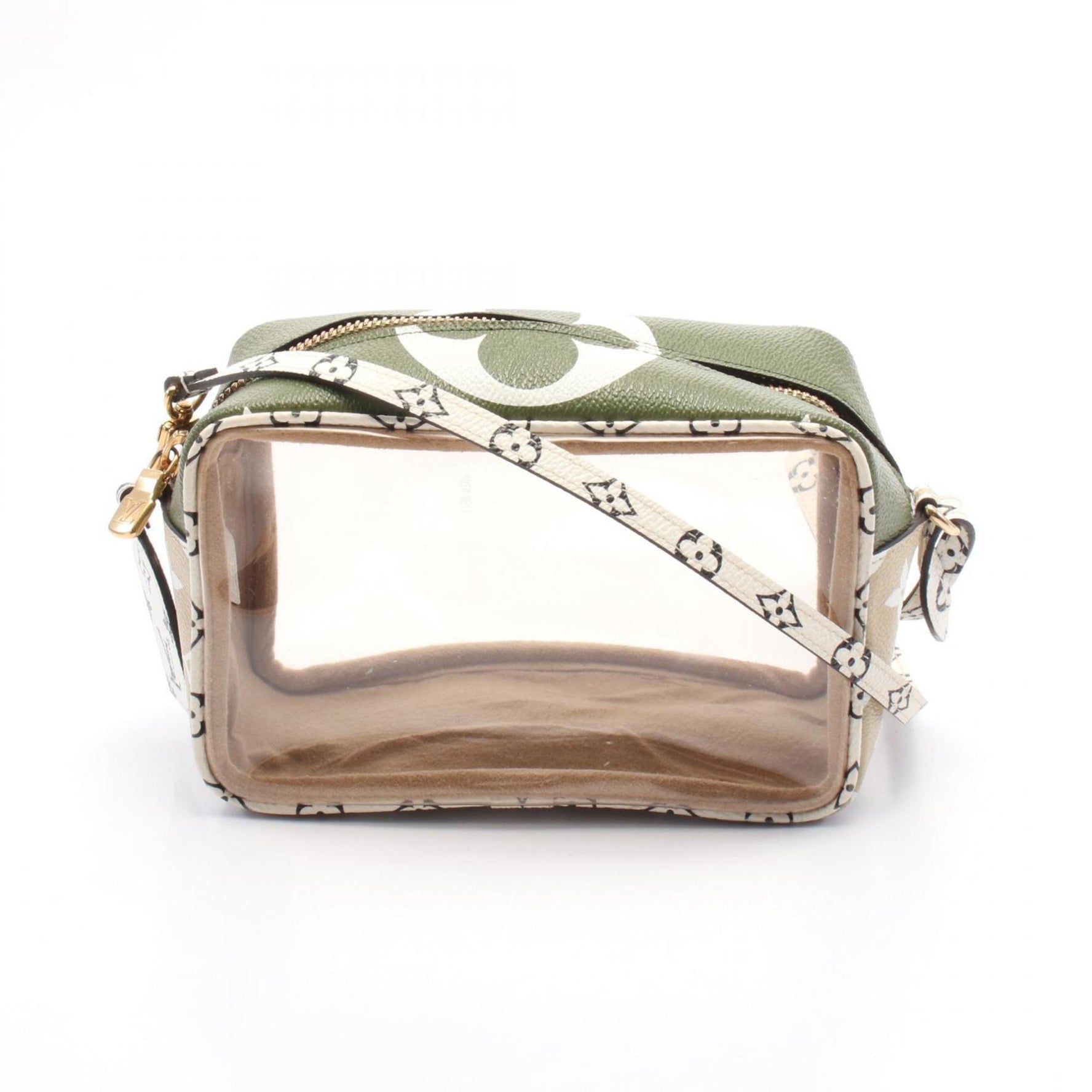 Louis Vuitton Beach Pouch Monogram Giant Handbag Coated Canvas Vinyl White Khaki