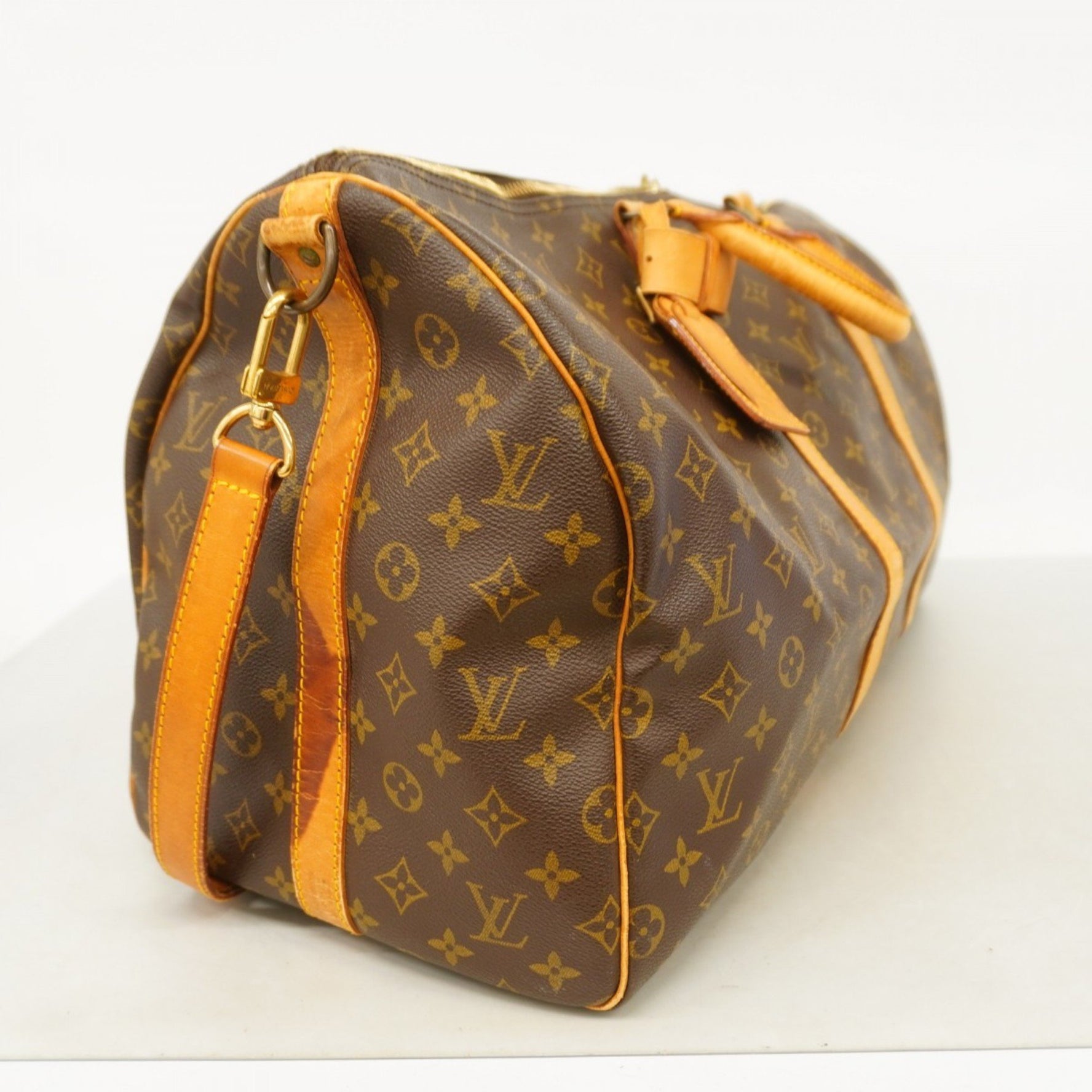 Louis Vuitton Monogram Keepall Bandouliere 55 Boston Bag Men's and