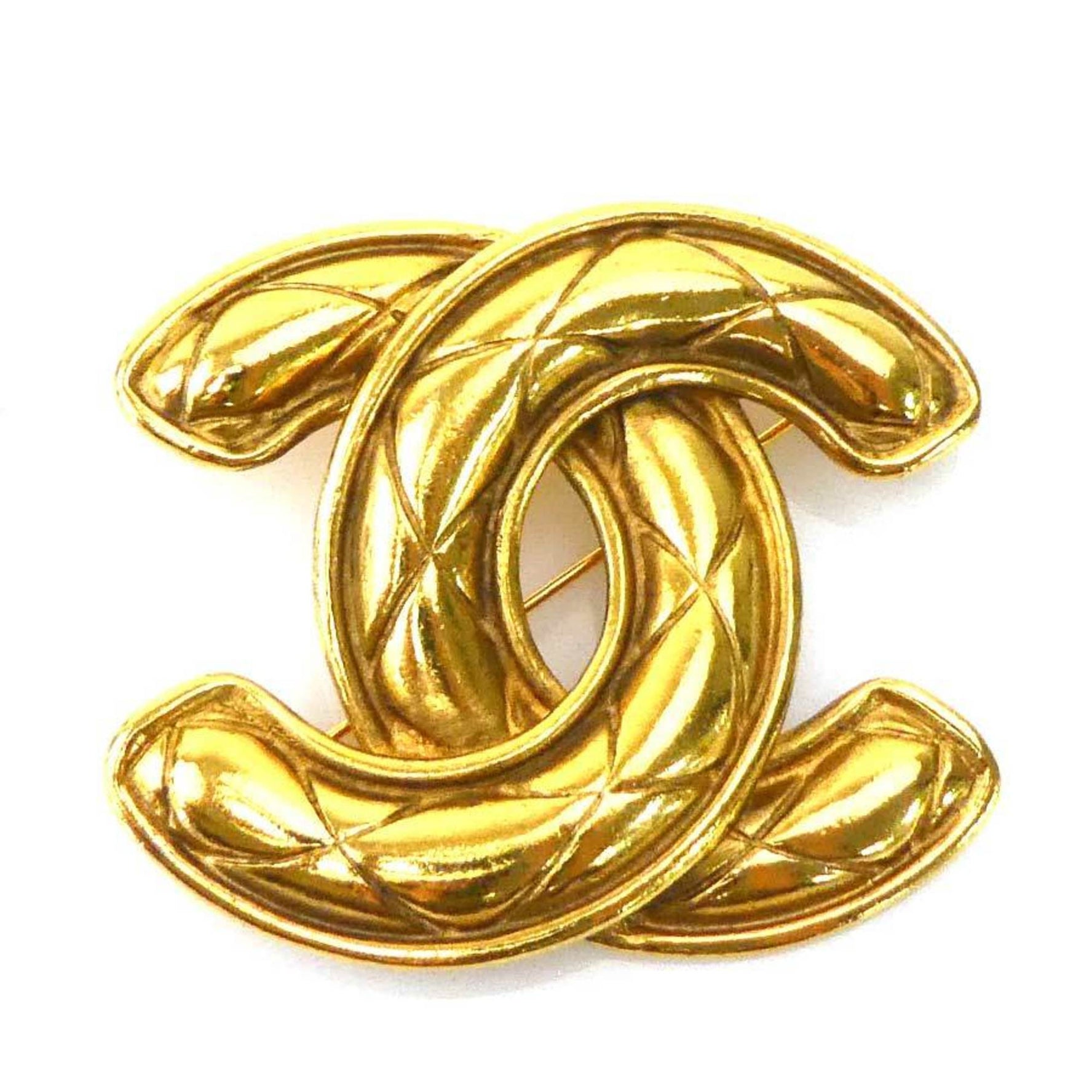 CHANEL Brooch Coco Mark Metal