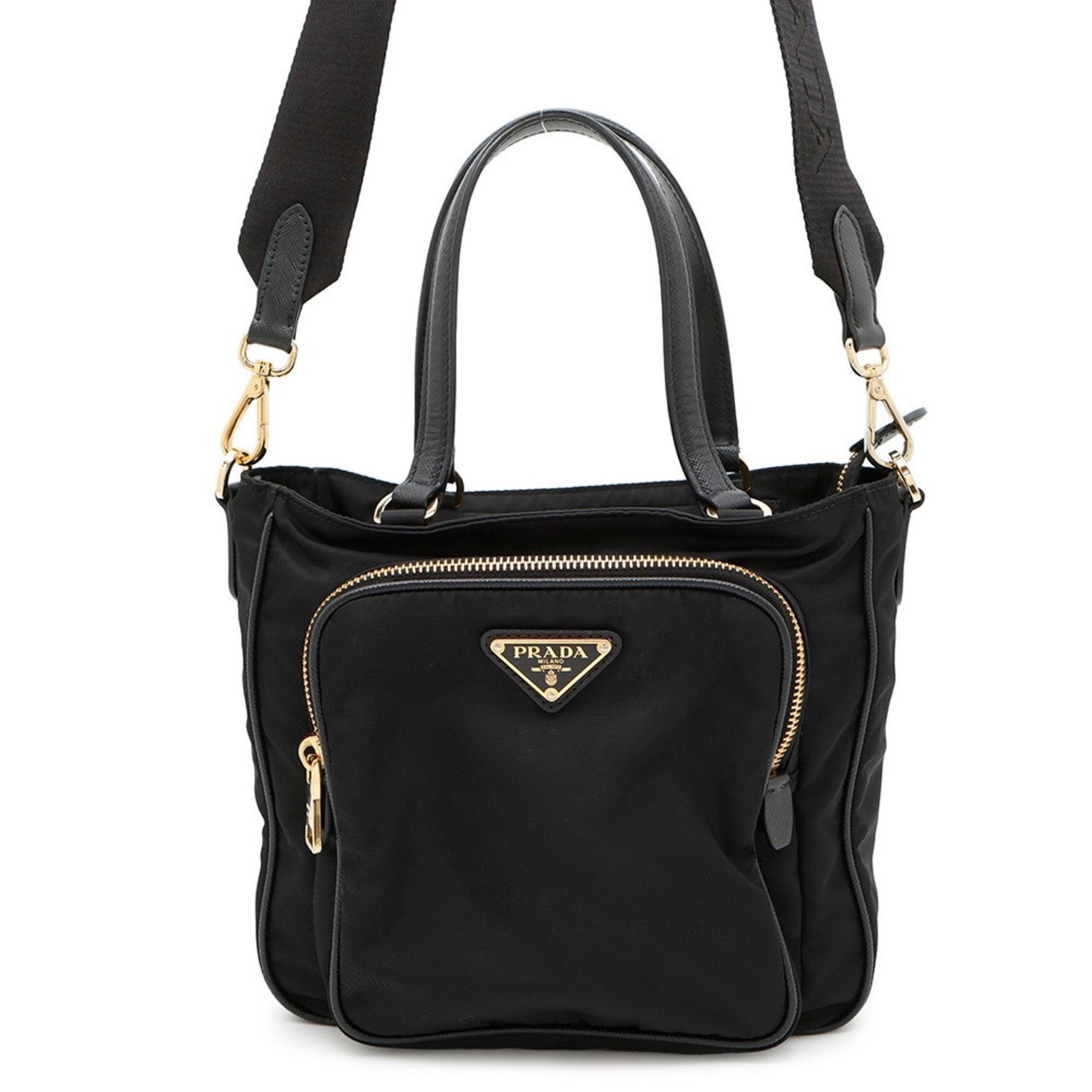 Prada Saffiano Nylon Handbag Shoulder Bag