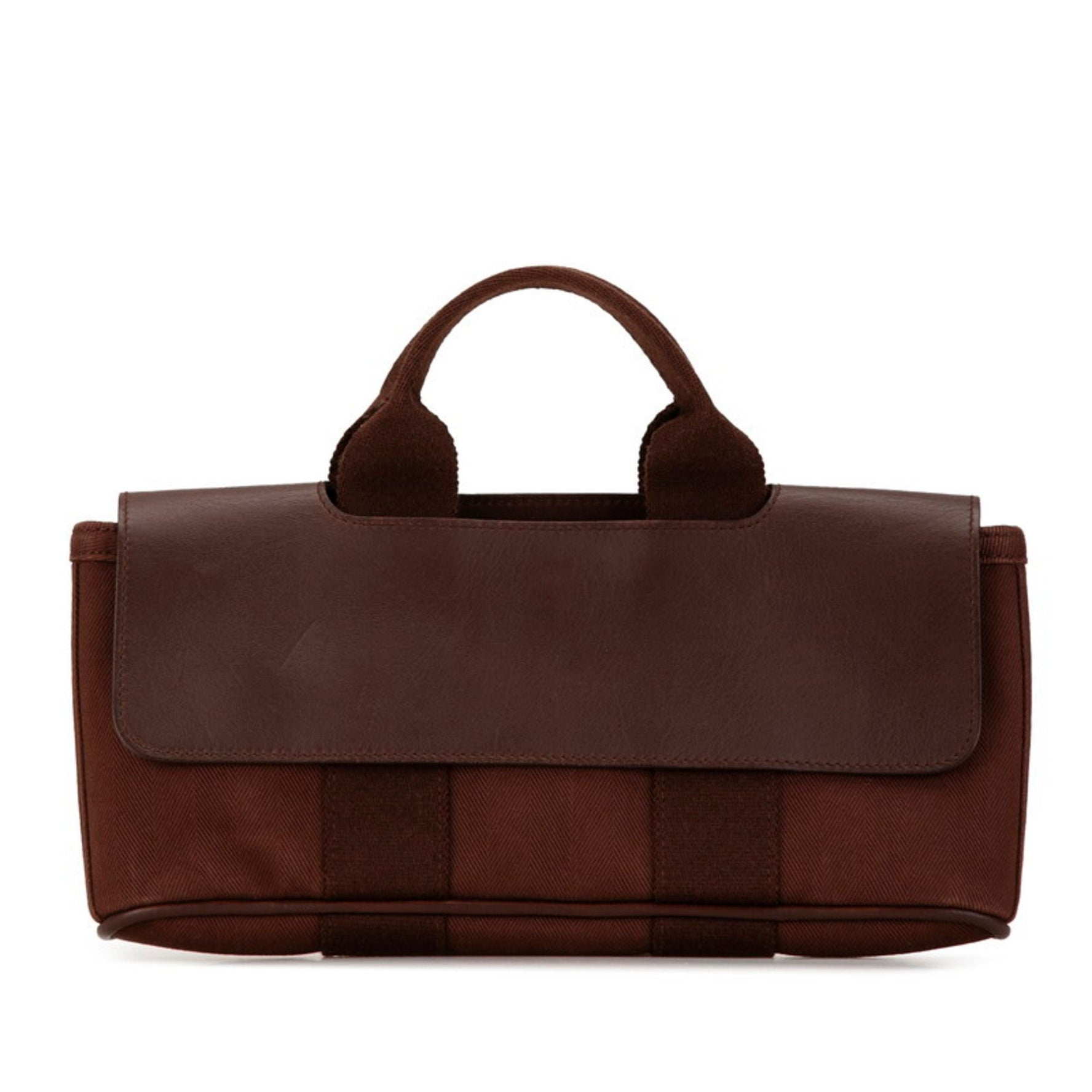 Hermes Valparaiso Long PM Handbag Toile Chevron Leather