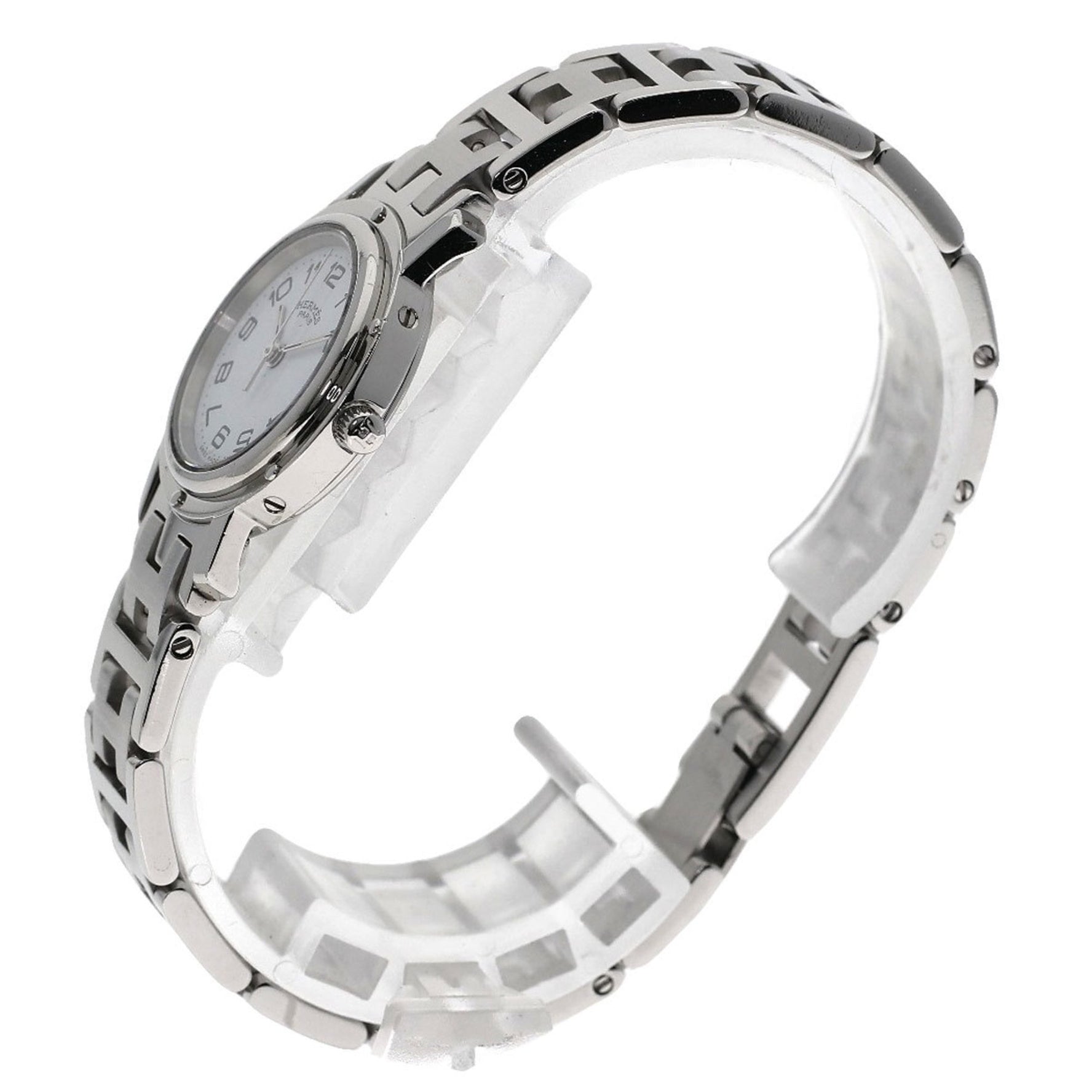 Hermes Hermès Clipper Watch with Old Strap, Stainless Steel/SS