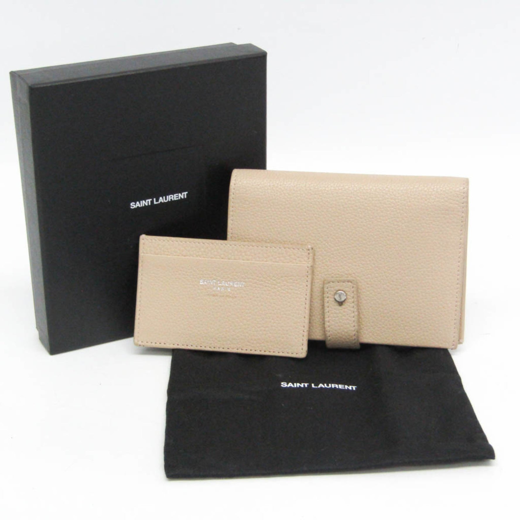 Saint Laurent Leather Middle Wallet (bi-fold)