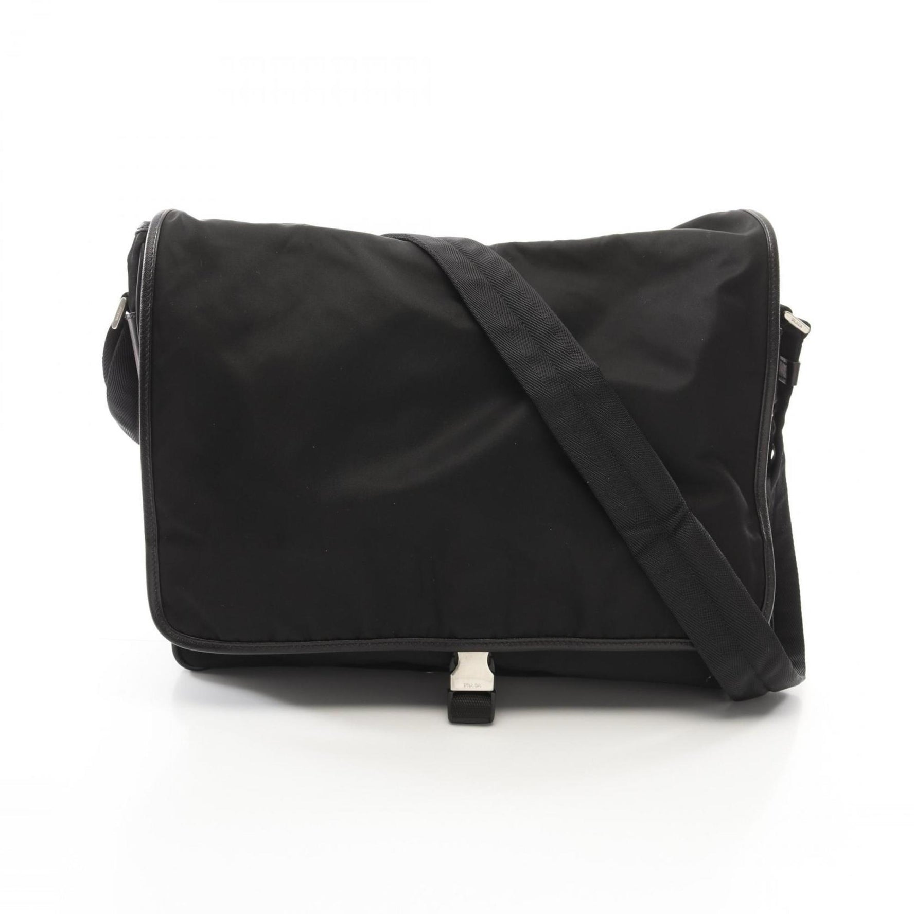 PRADA VIAGGIO Shoulder Bag Nylon Saffiano Leather