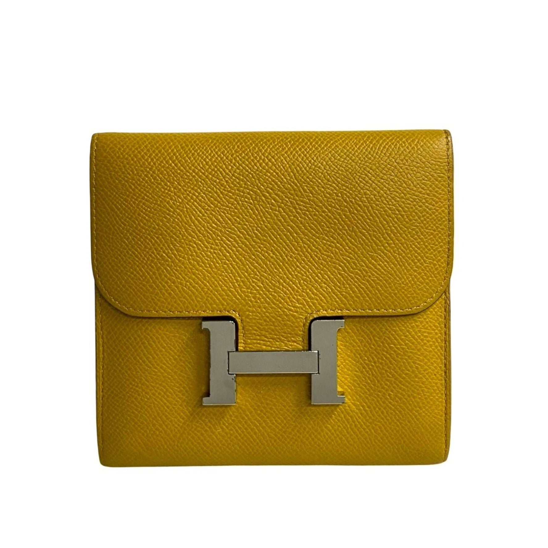 HERMES Constance Compact Epsom Leather Bifold Wallet with Coin Purse