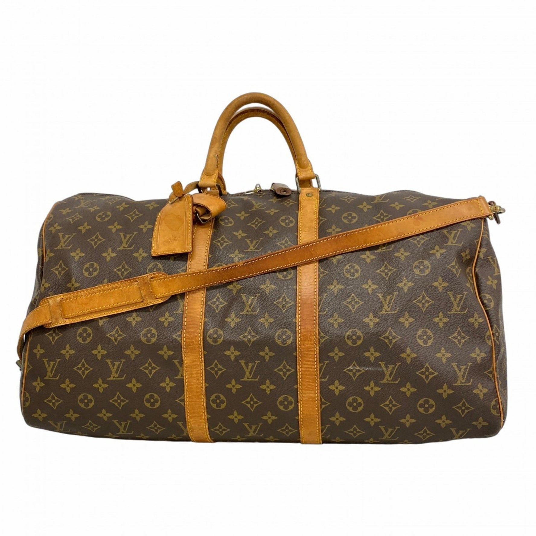 Louis Vuitton Monogram Keepall Bandouliere 55 Boston Bag Men's and