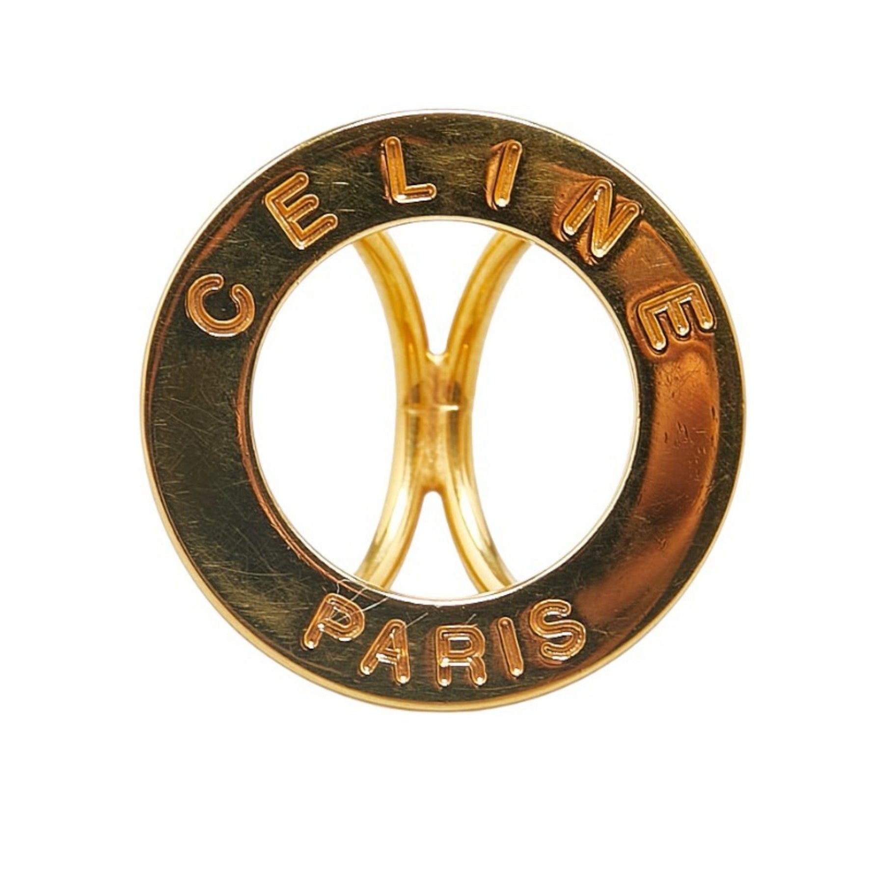 CELINE Circle Scarf Ring Plated