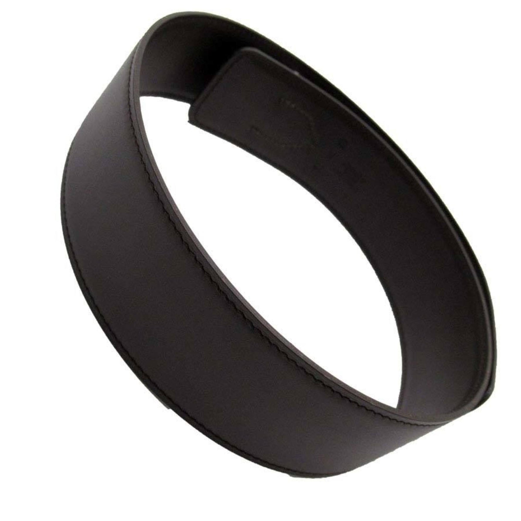 Hermes belt dark brown silver leather