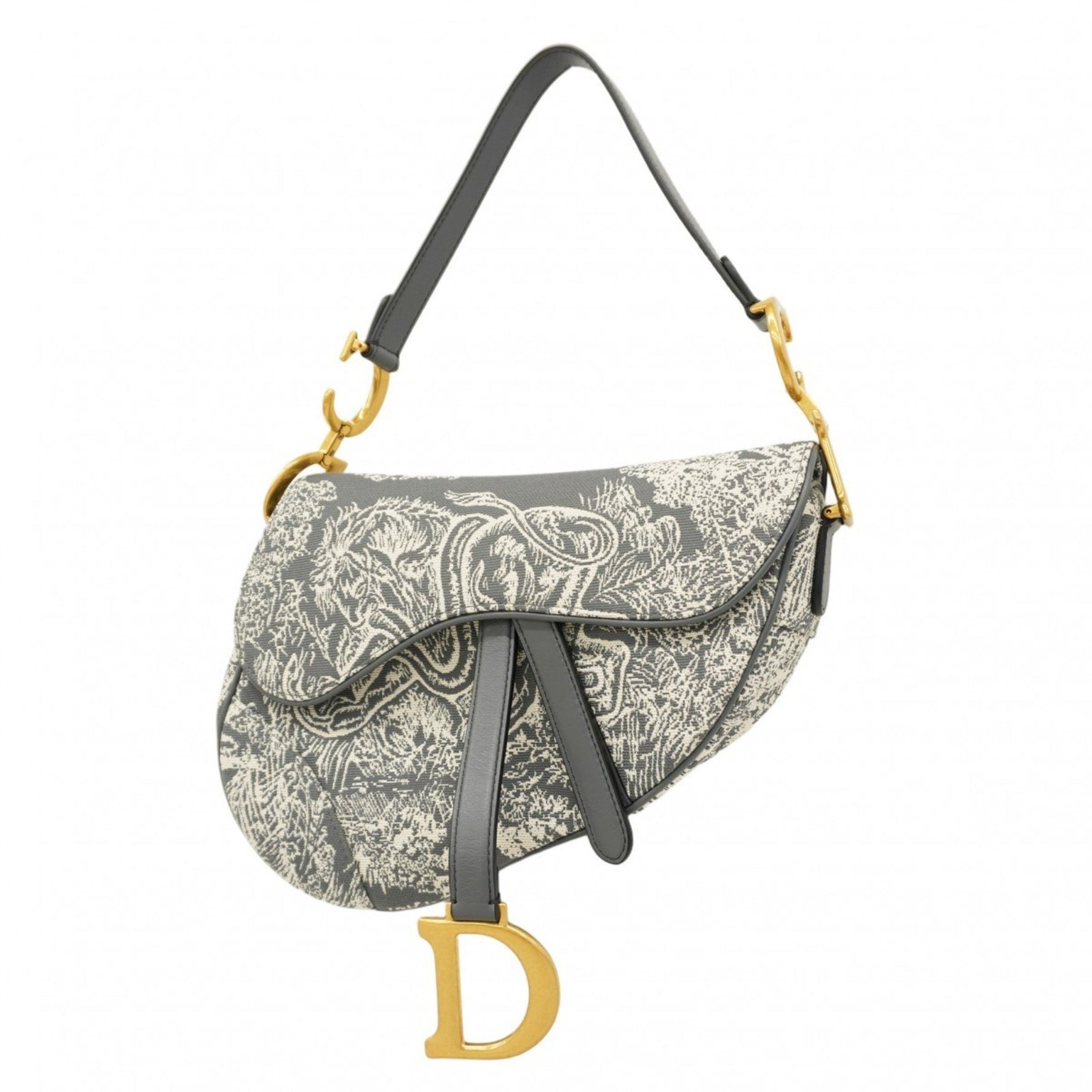 Christian Dior Shoulder Bag Saddle Canvas
