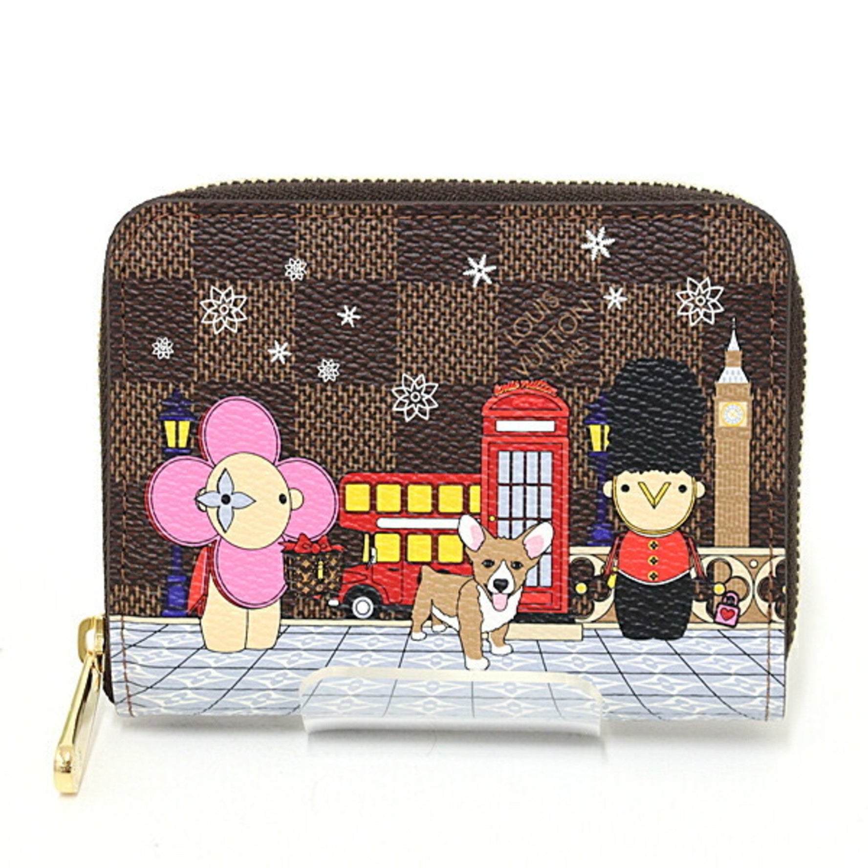 Louis Vuitton Zippy Coin Purse Vivienne Damier Ebene London Bi-fold Wallet