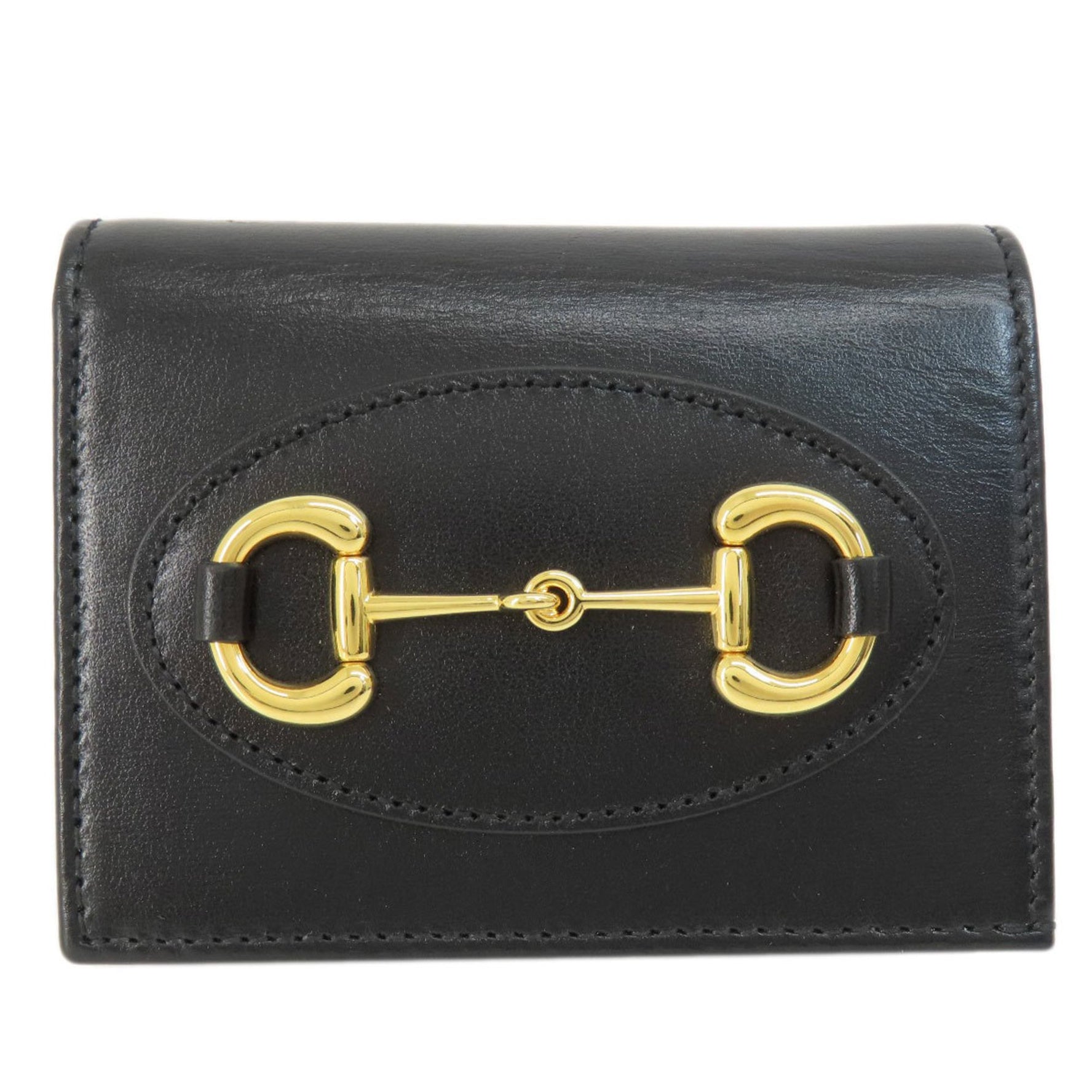 GUCCI Horsebit Bi-fold Wallet Leather