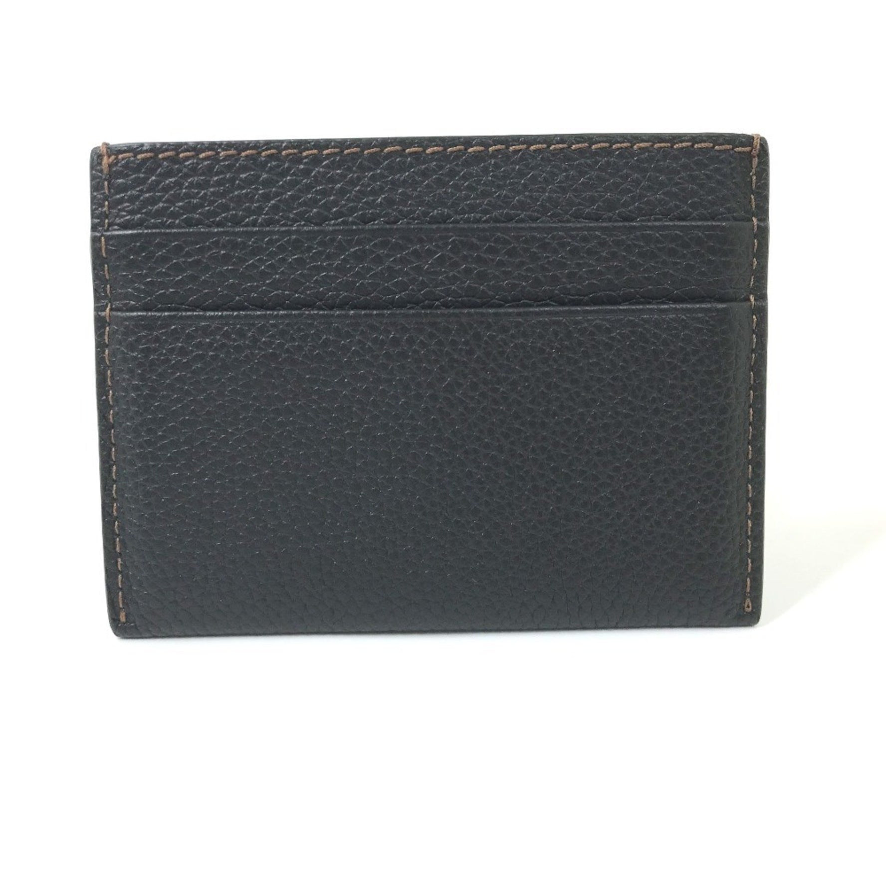 BURBERRY TB Business Card Holder Pass Case Holder/Card Leather