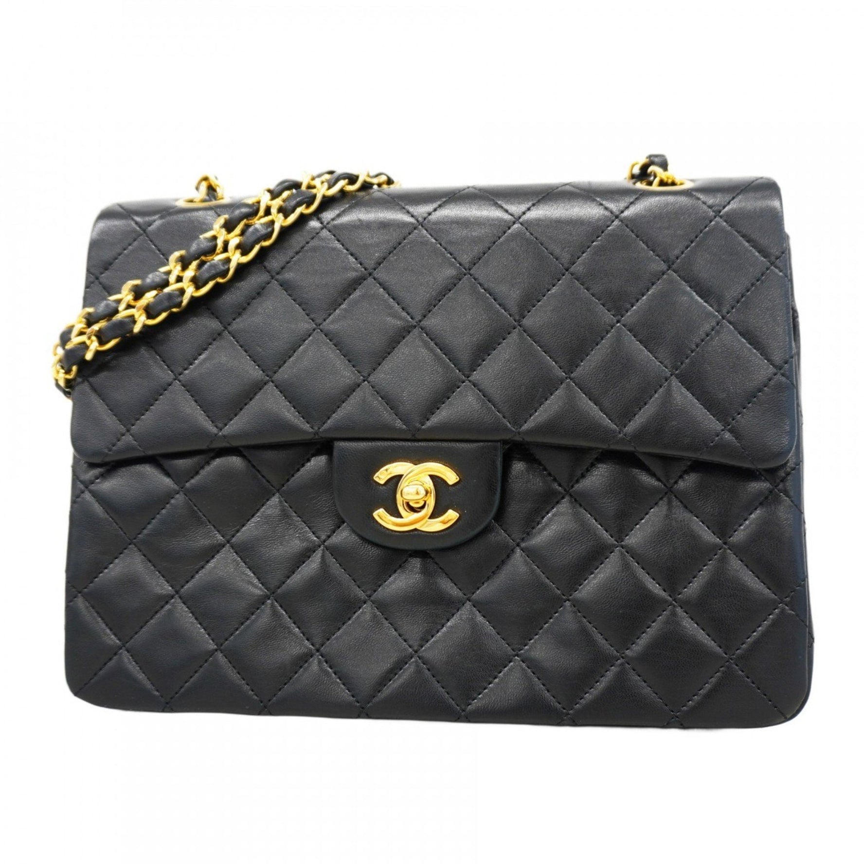 Chanel Matelasse Shoulder Bag with Double Flap and Chain, Lambskin