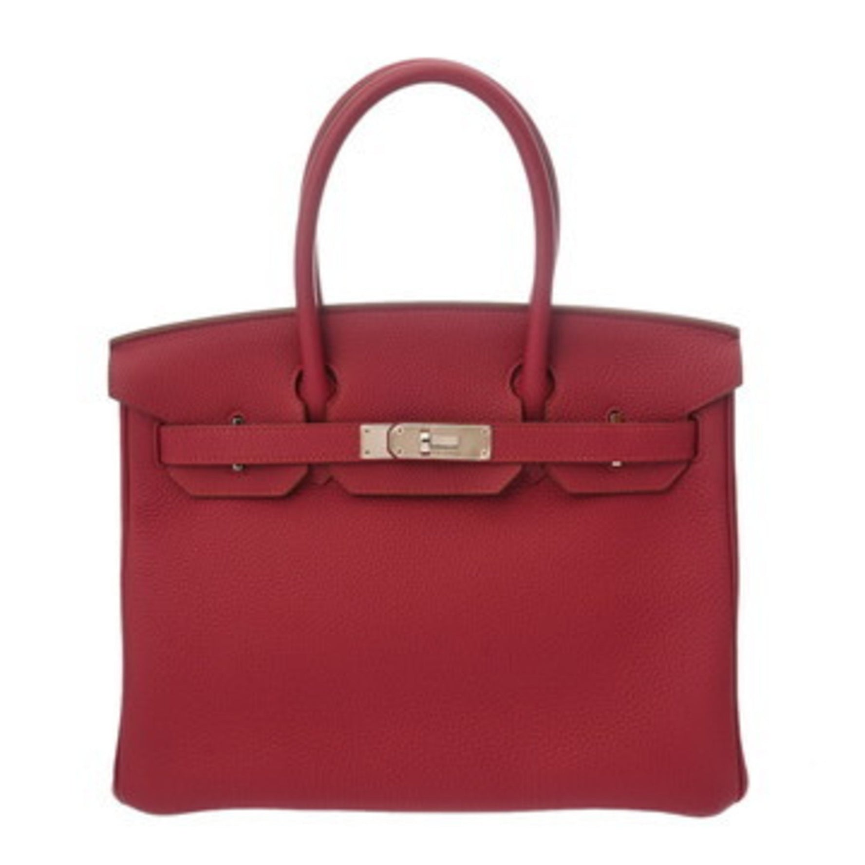 HERMES Birkin 30 Ruby T Stamp (circa 2015) Women's Togo Handbag A Rank Pre-owned Ginzo