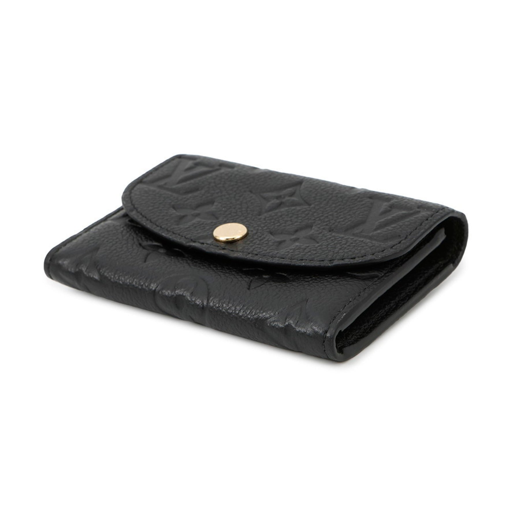 Louis Vuitton Wallet/Coin Case Monogram Empreinte Porte Monnaie Rosalie LOUIS VUITTON Black Coin Purse