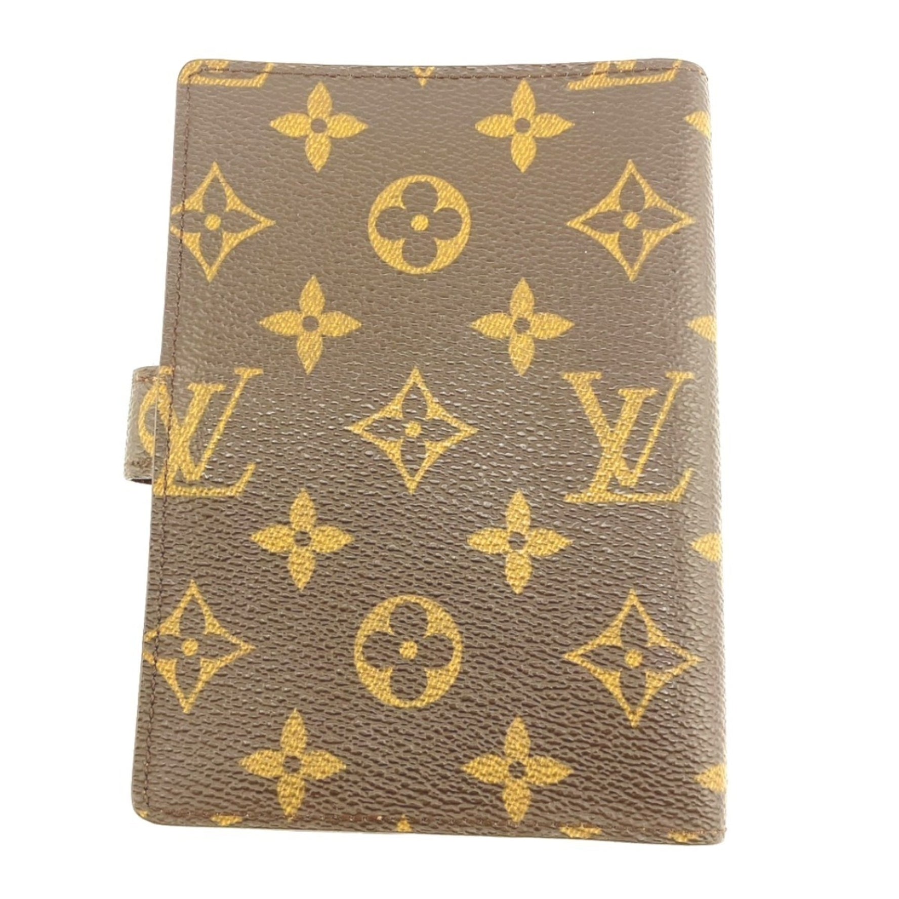 Louis Vuitton Notebook Cover Case Monogram Agenda PM Canvas Brown LV