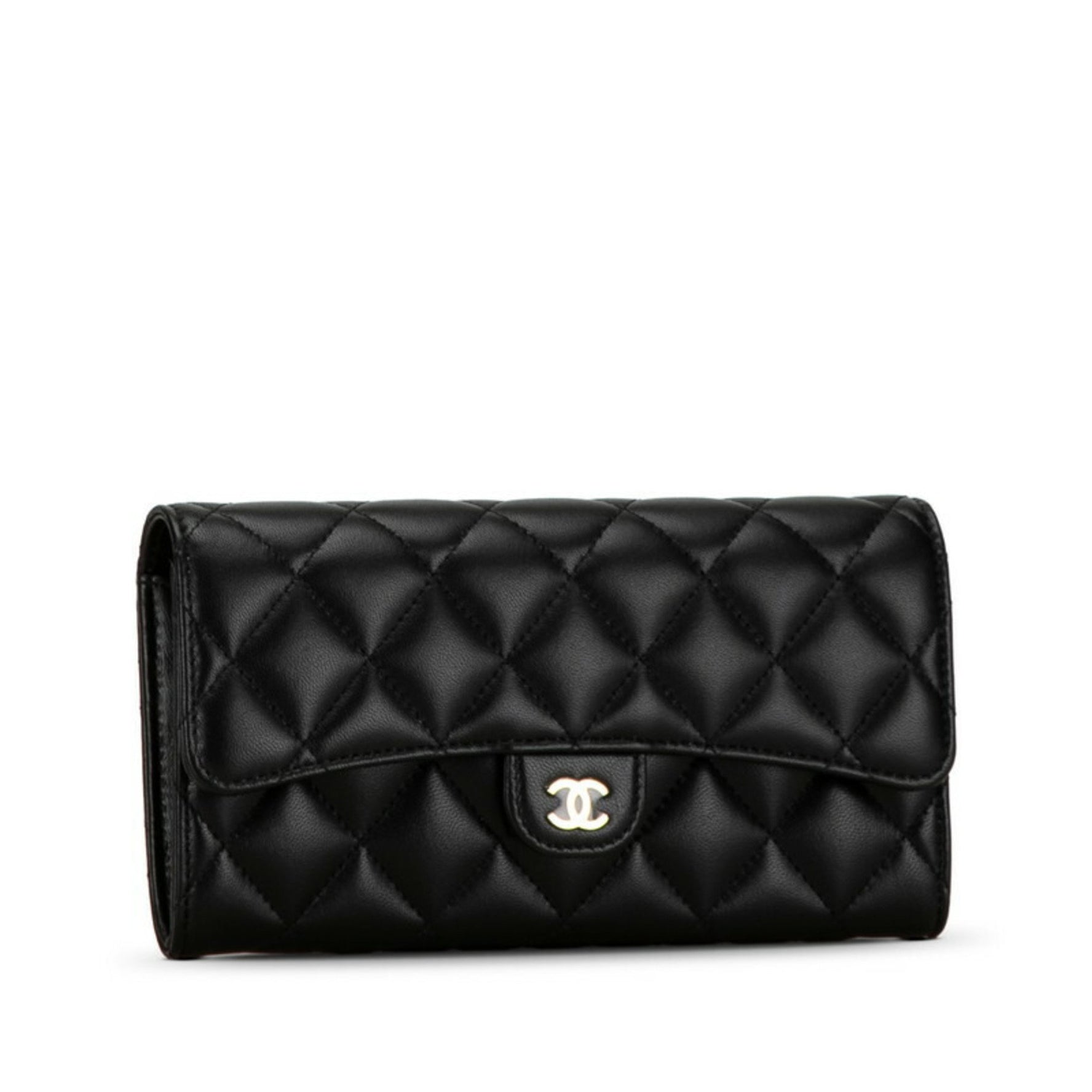 CHANEL Classic Long Flap Wallet Lambskin