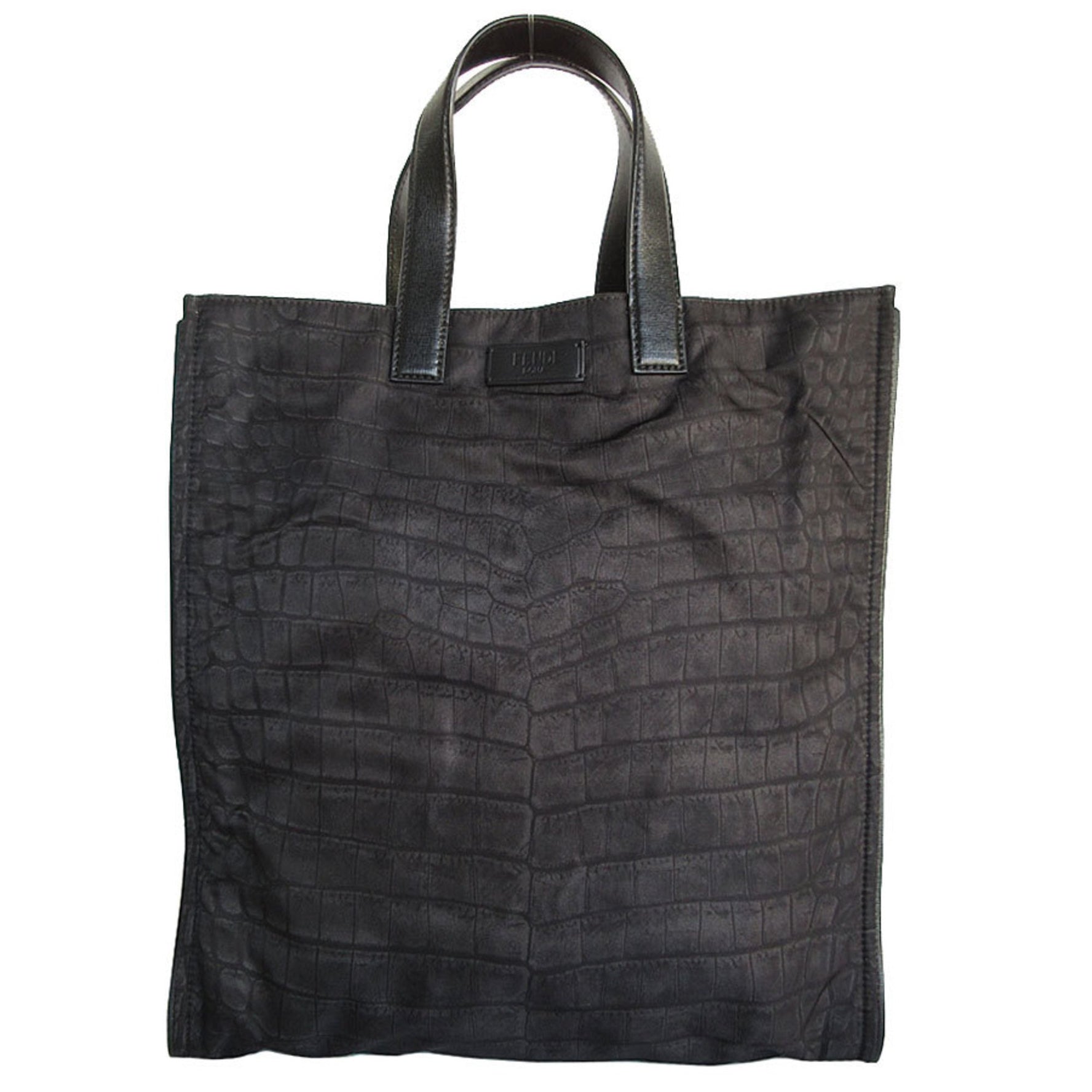 FENDI handbag nylon leather