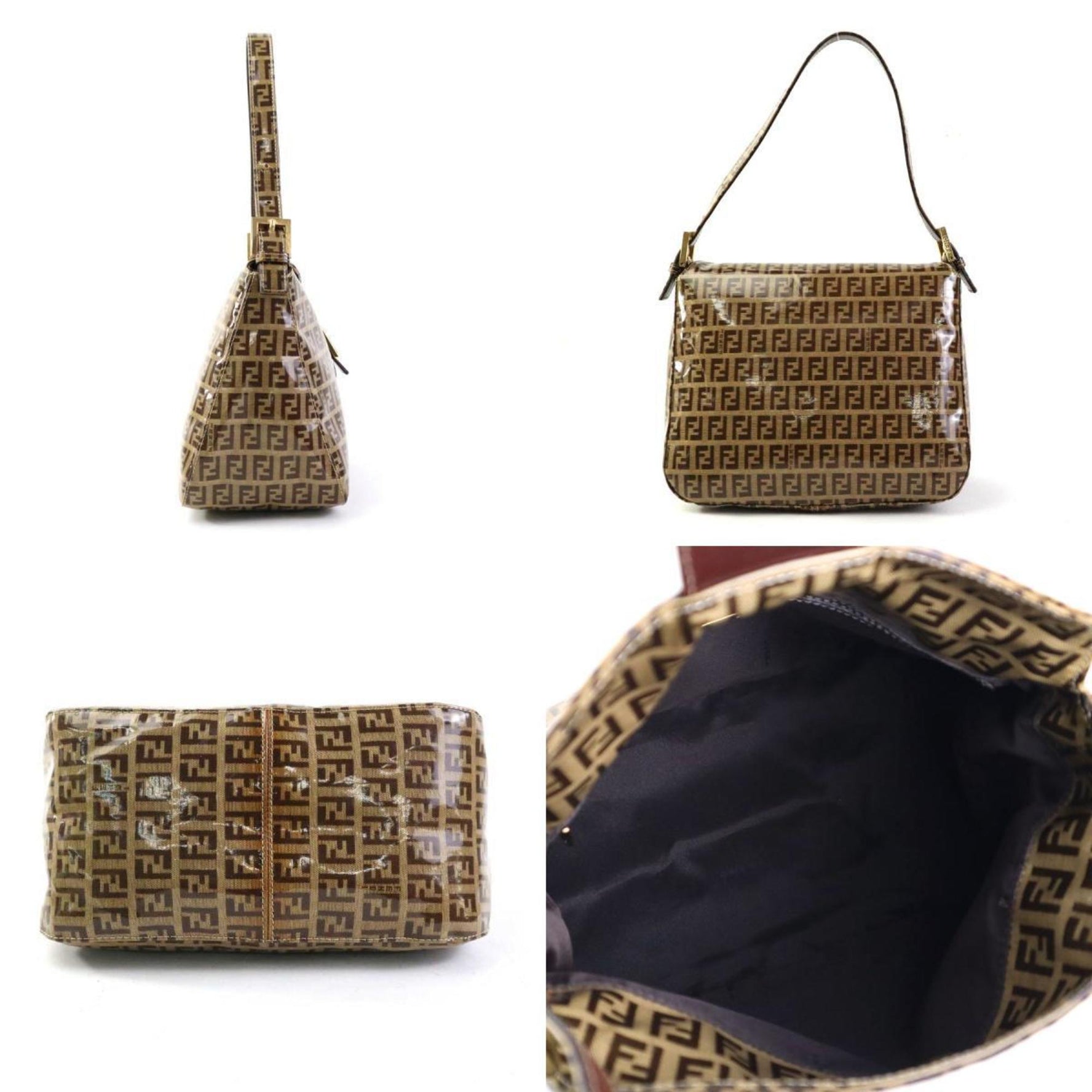 FENDI Shoulder Bag Zucchino Gold