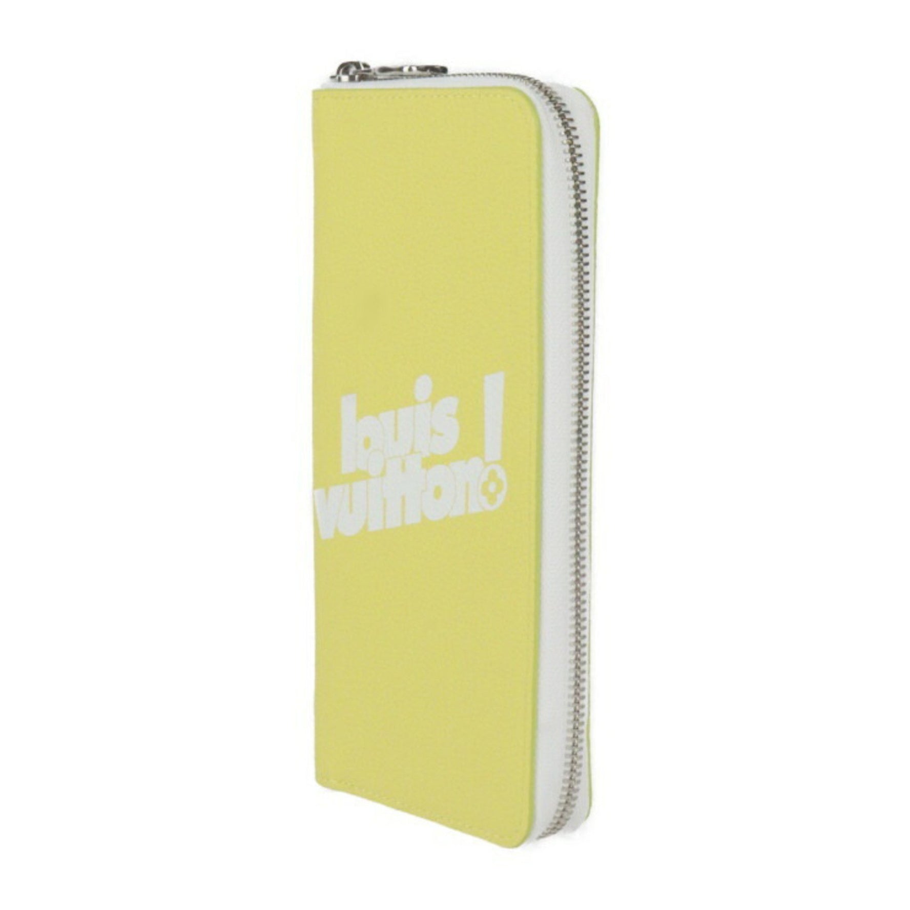 Louis Vuitton Zippy Wallet Vertical Everyday LV Capsule Collection Long Taurillon Leather Round Yellow