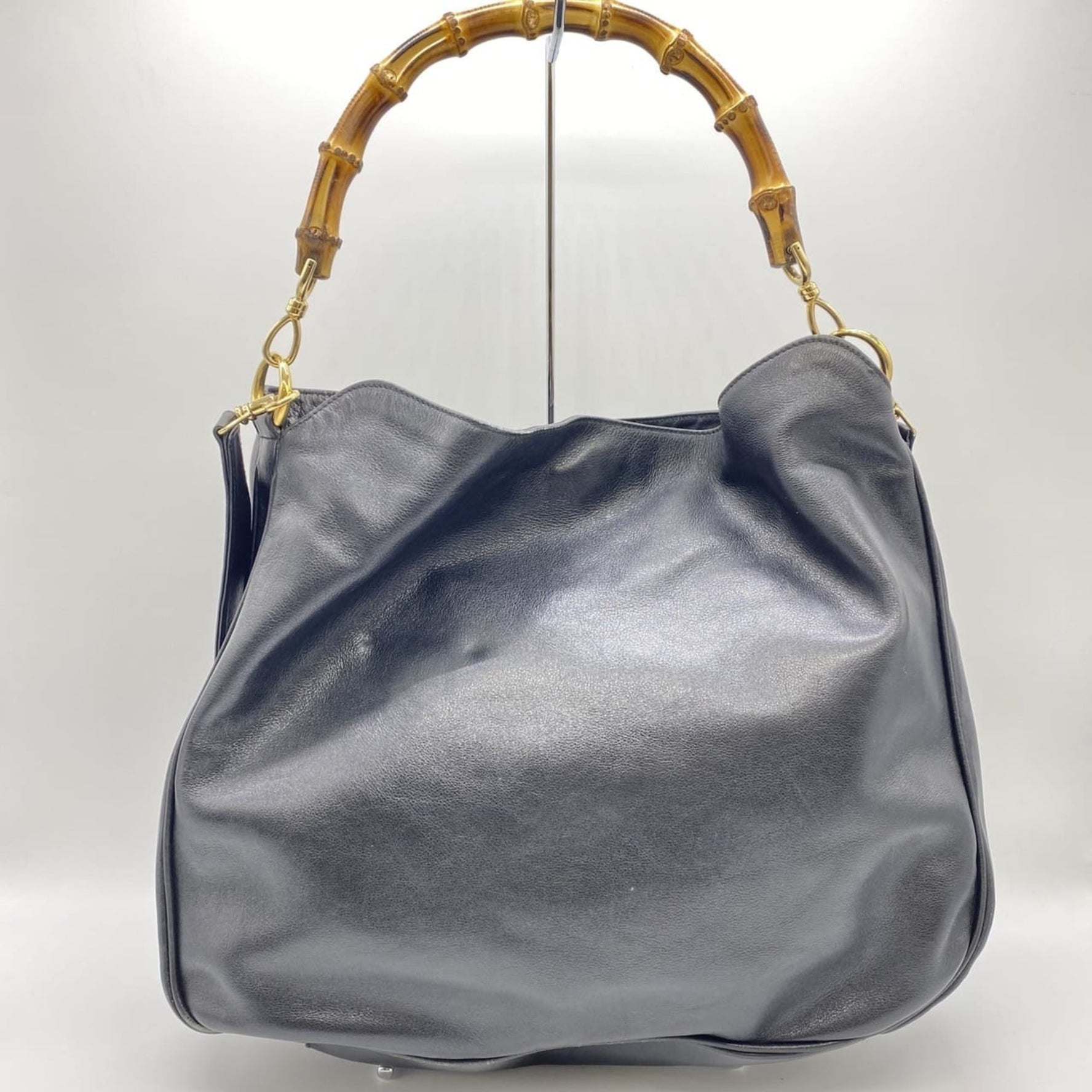 GUCCI handbag/shoulder bag, bamboo leather, old