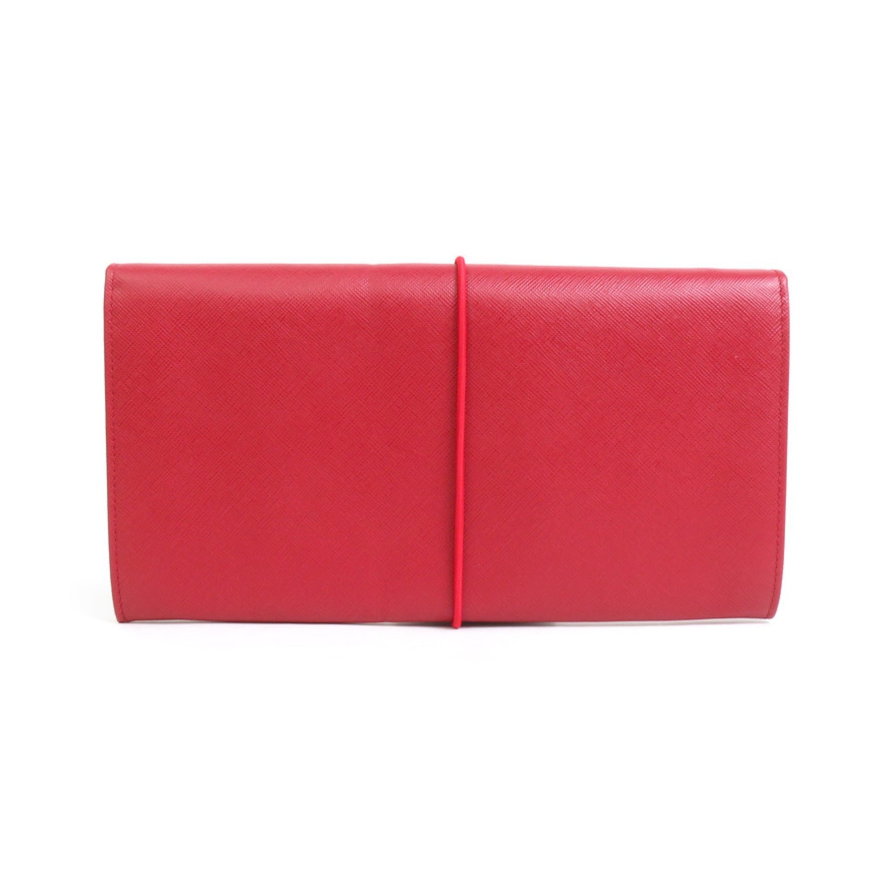 PRADA Organizer Leather/Rubber Red