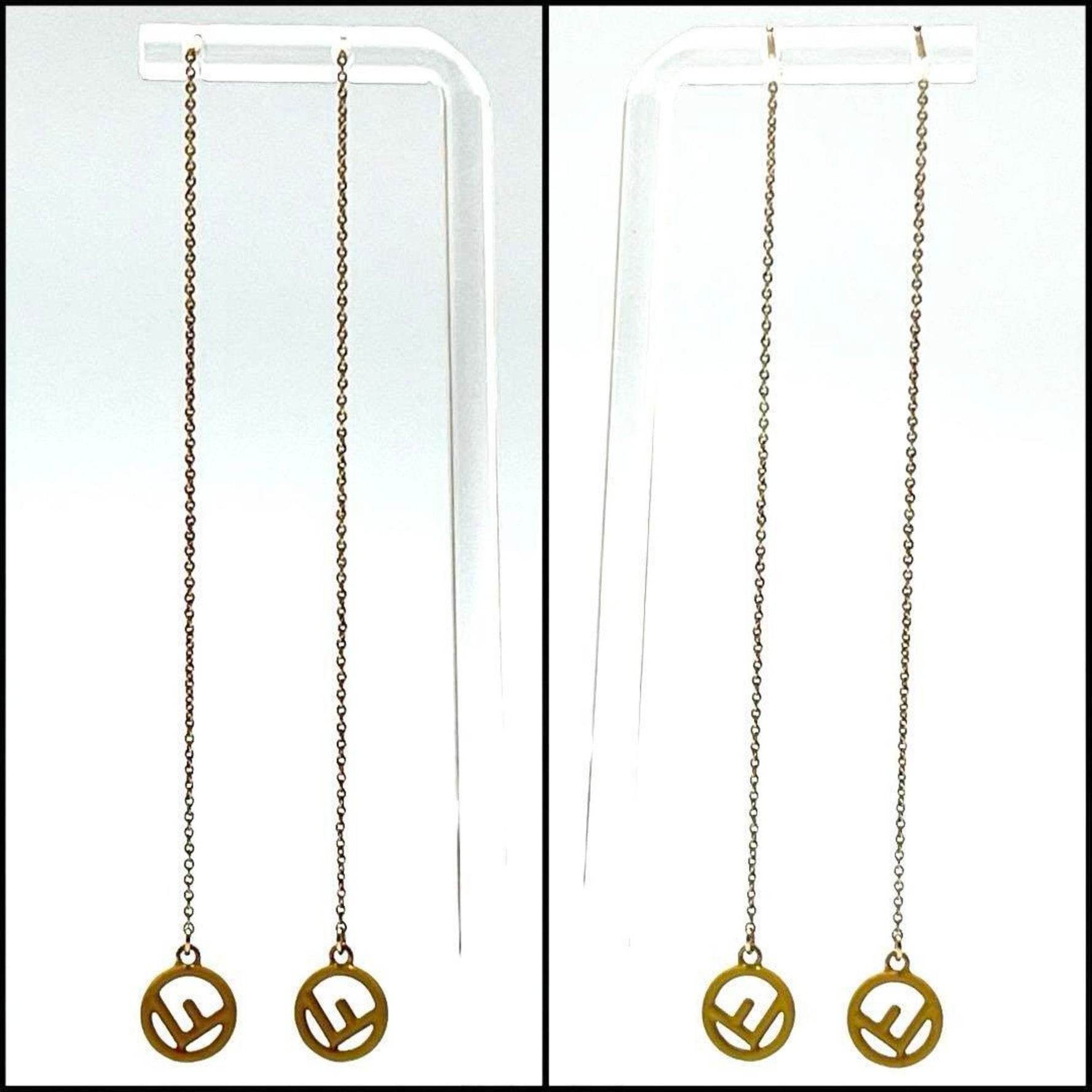 FENDI Chain Drop Earrings F is