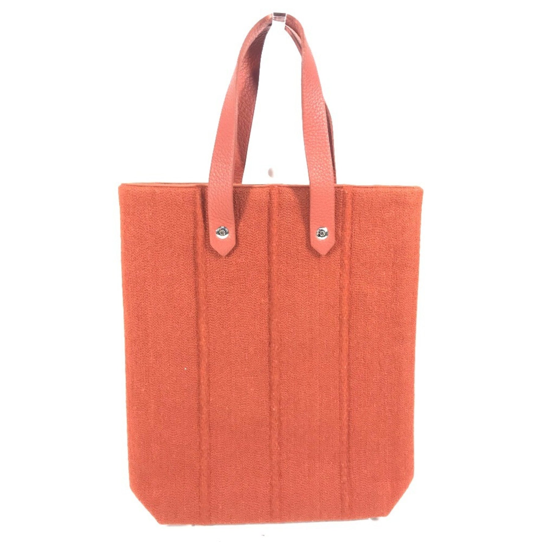 HERMES Amedaba PM Tote Bag Mini Handbag Wool Leather