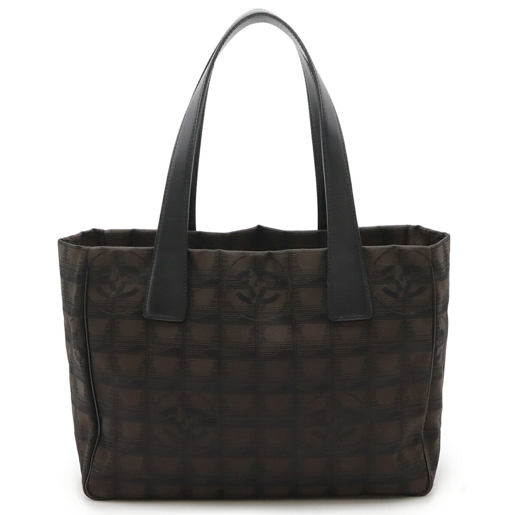 CHANEL New Travel Line Tote PM bag Shoulder Nylon Leather