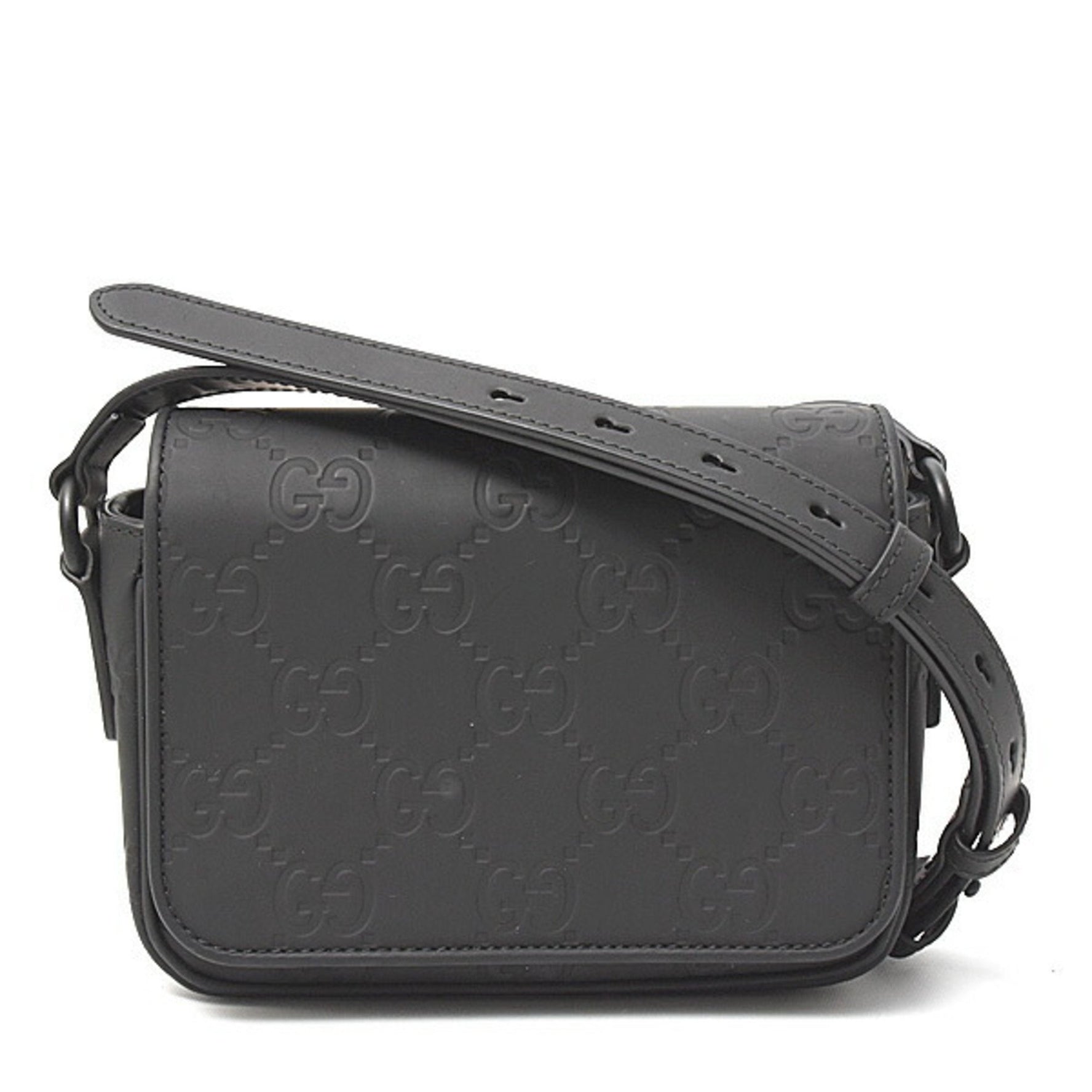 Gucci GG Rubber Effect Super Shoulder Bag in (GUCCI