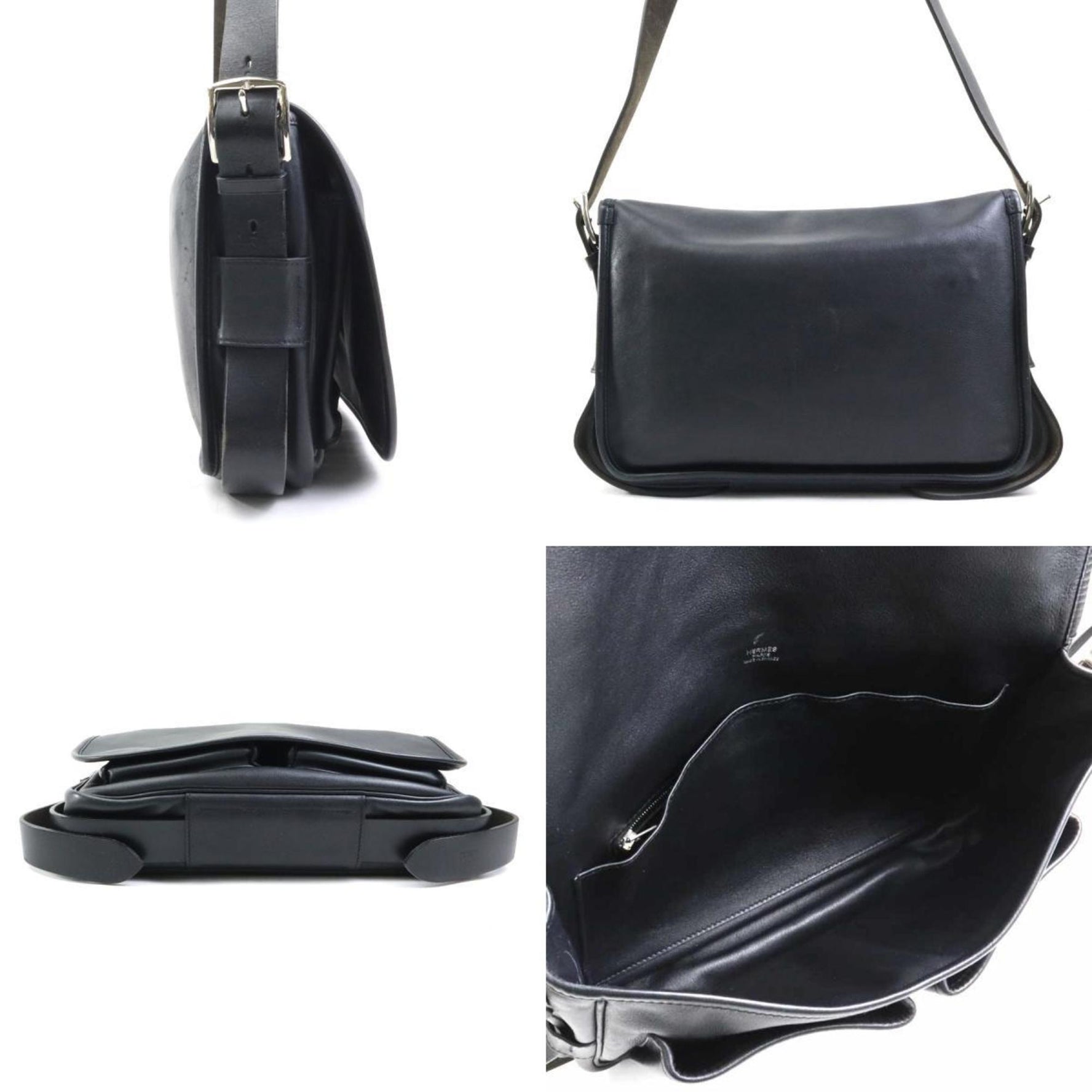 Hermes Shoulder Bag Barda 30 Veau Sikkim Men's