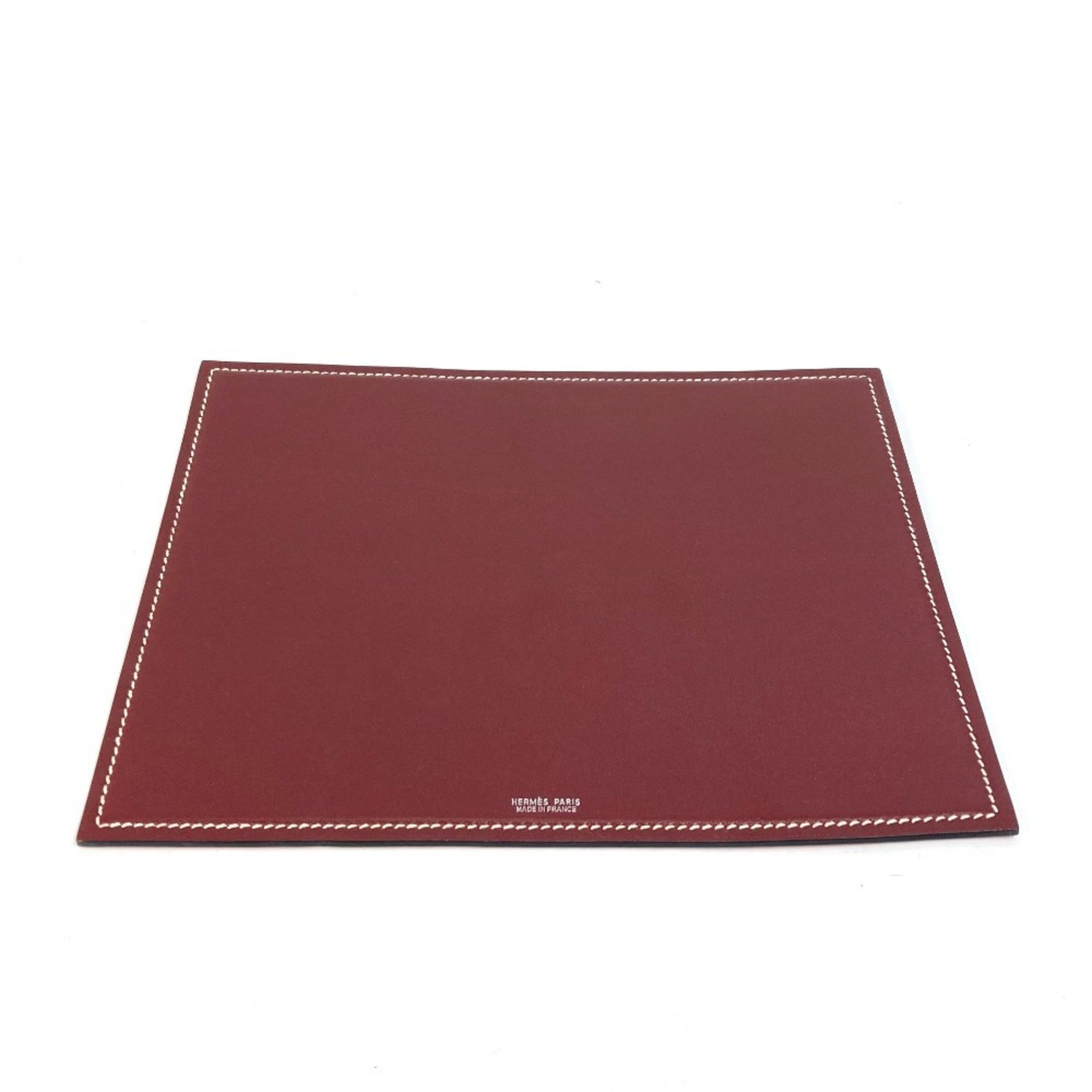 HERMES Reversible Mouse Pad PC Computer Accessories Leather Men's Red