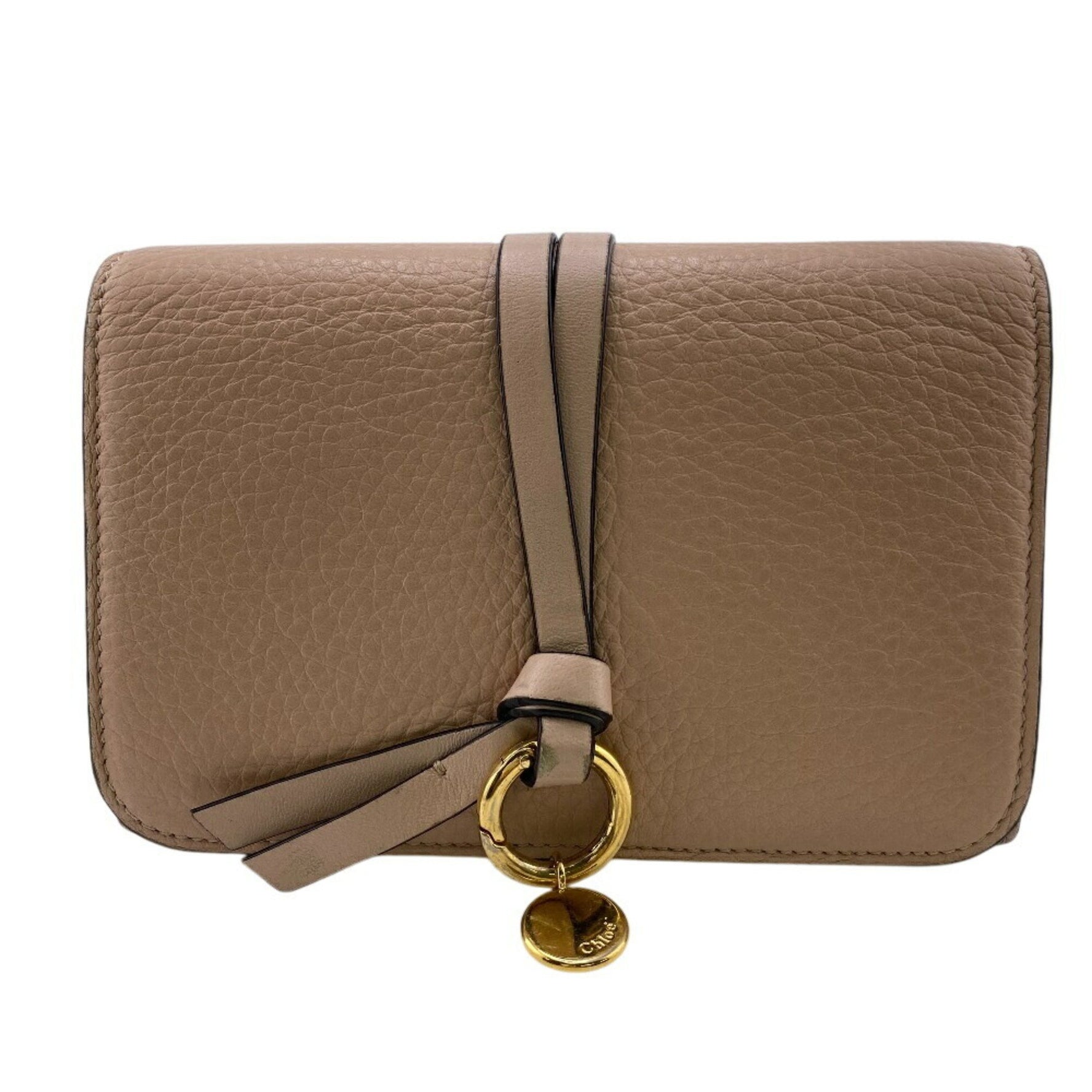 Chloé Chloe Alphabet Charm Tri-fold Wallet