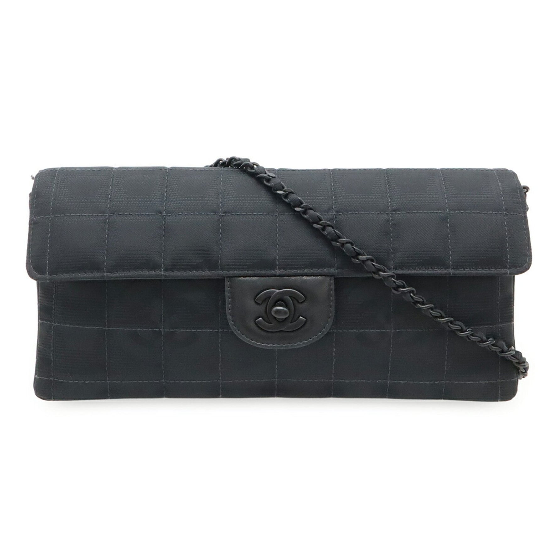 CHANEL New Travel Line Chain Shoulder Bag in Nylon