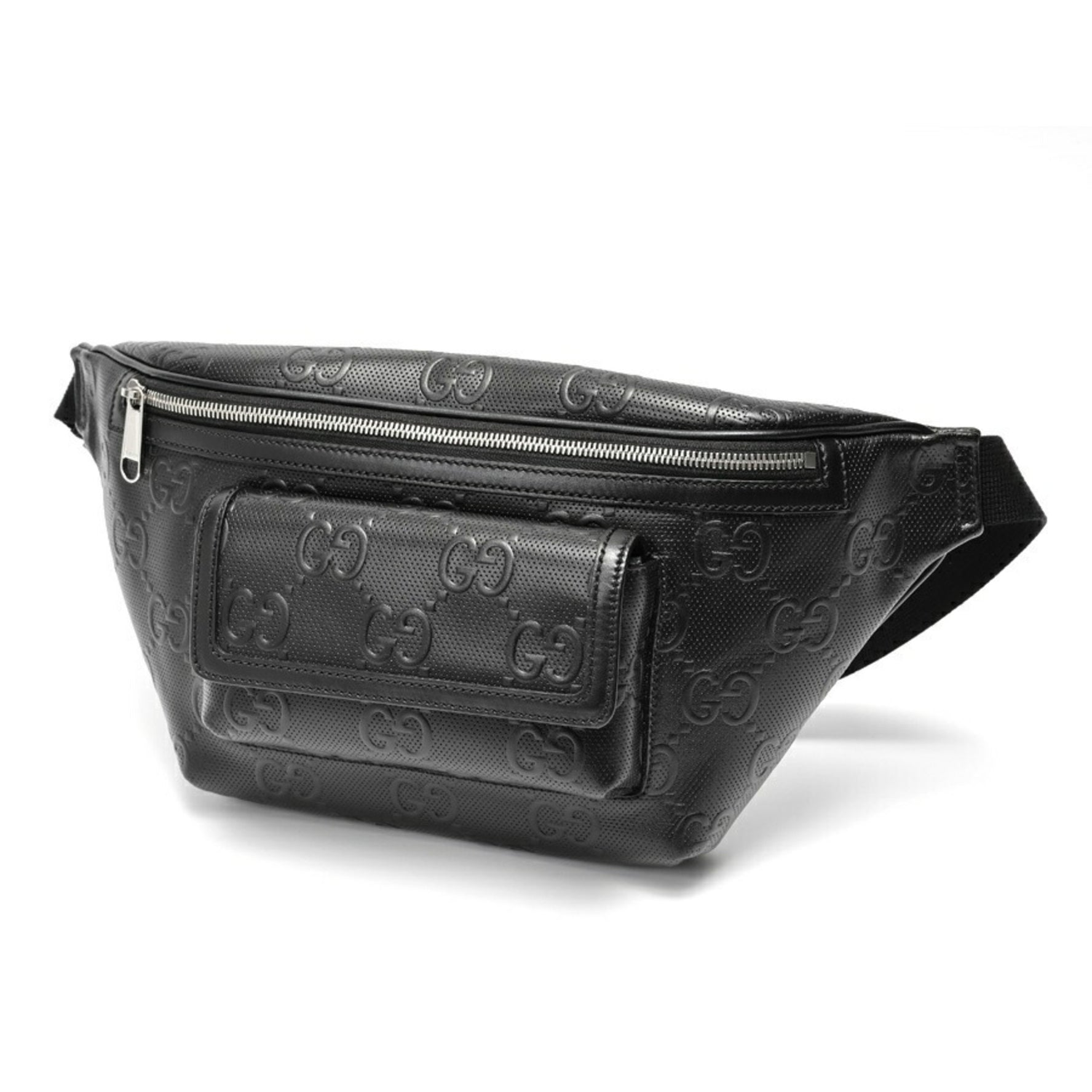 Gucci GG Embossed Belt Bag Body Leather