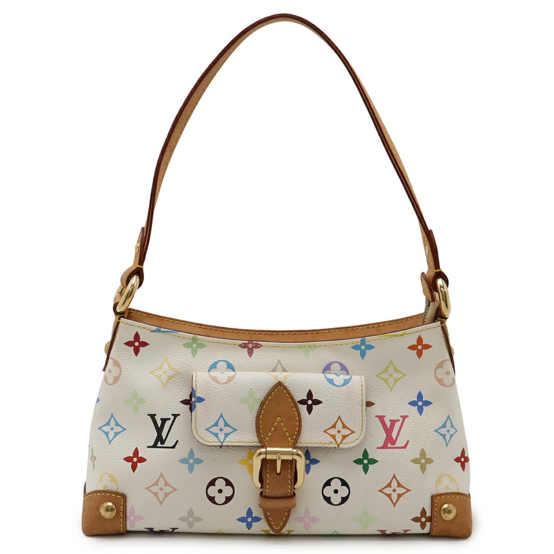 Louis Vuitton Monogram Multicolor Eliza Shoulder Bag Blanc White