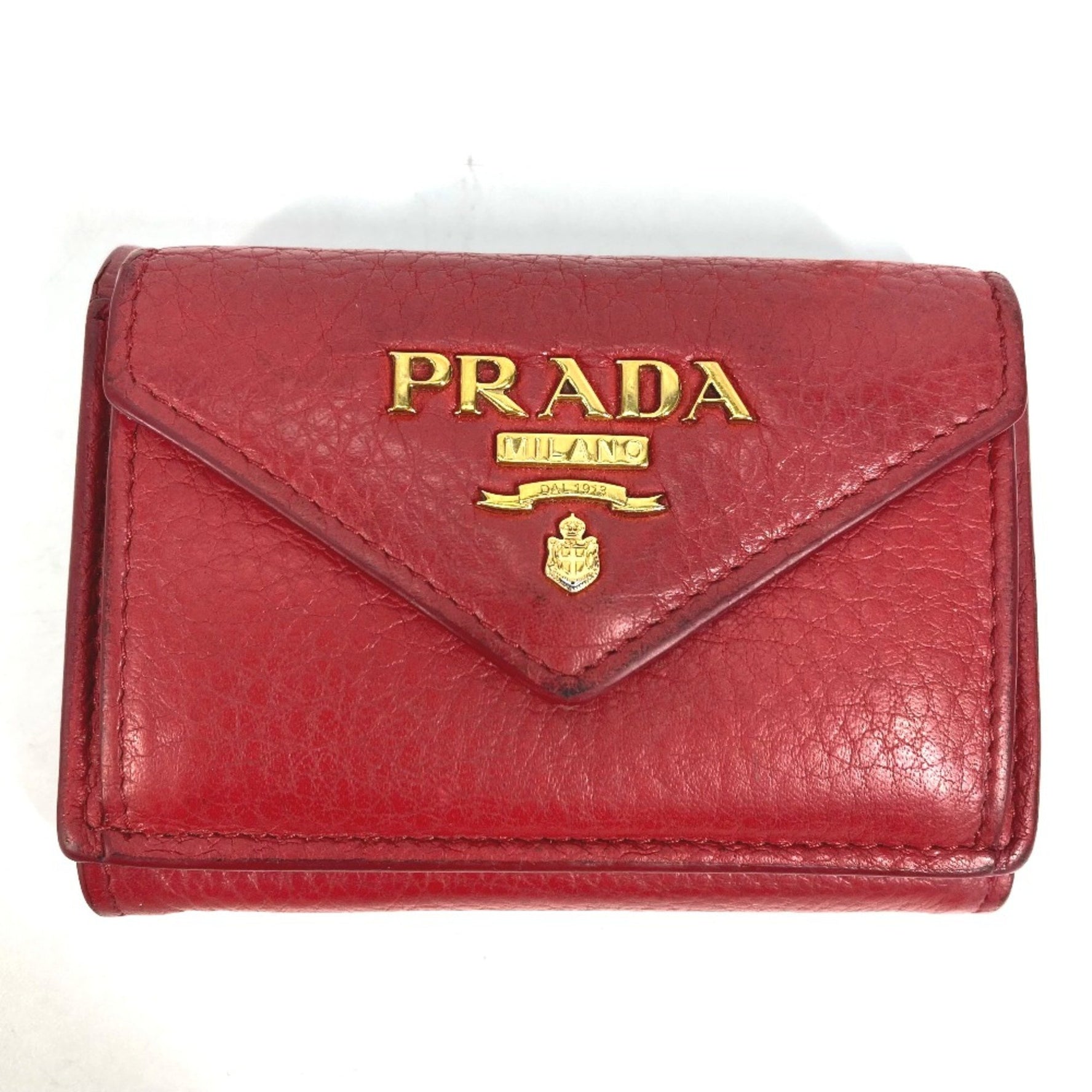 PRADA CompactWallet Trifold wallet Gold