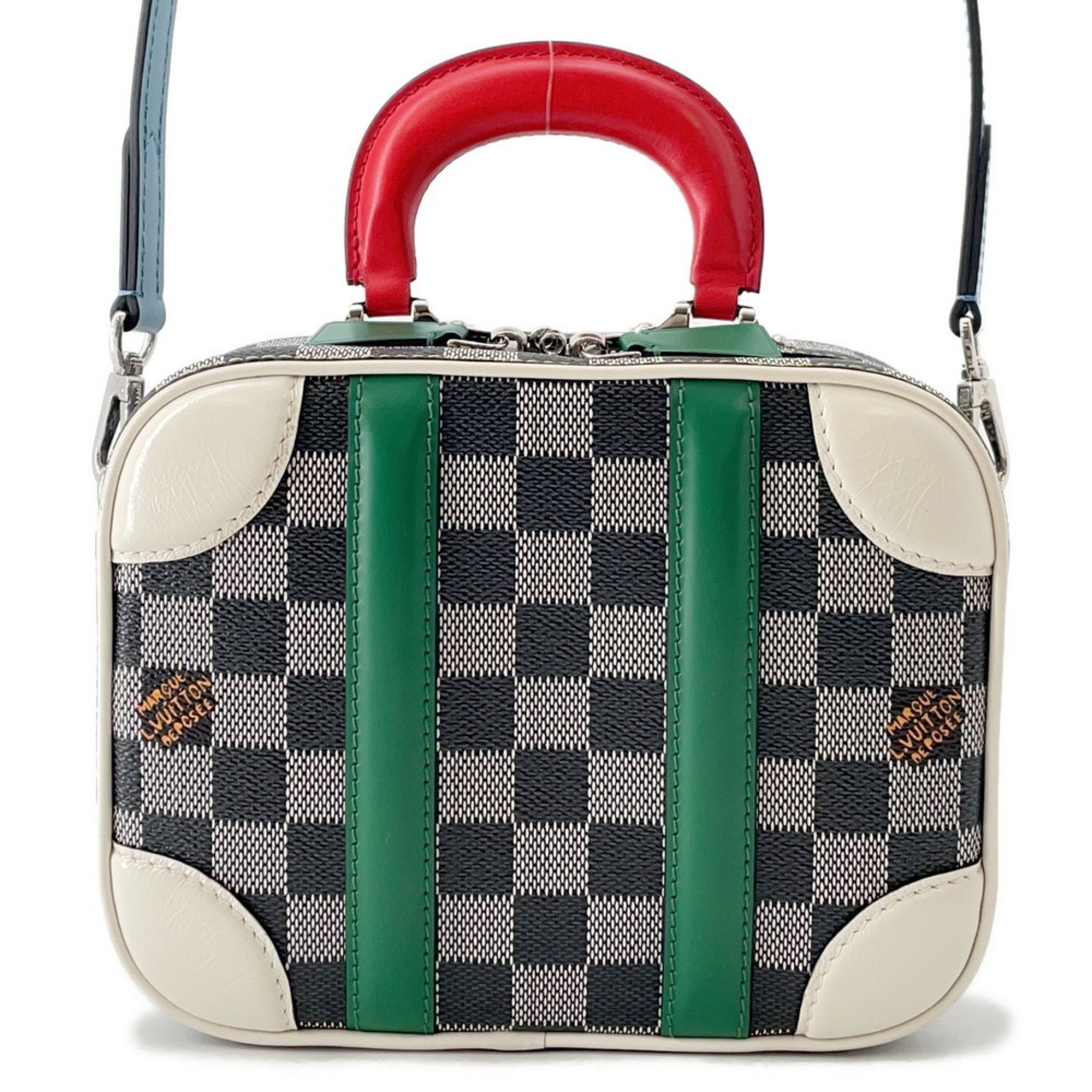 Louis Vuitton Damier Calfskin Valisette BB Handbag Men's Black, 2019 Autumn/Winter Collection