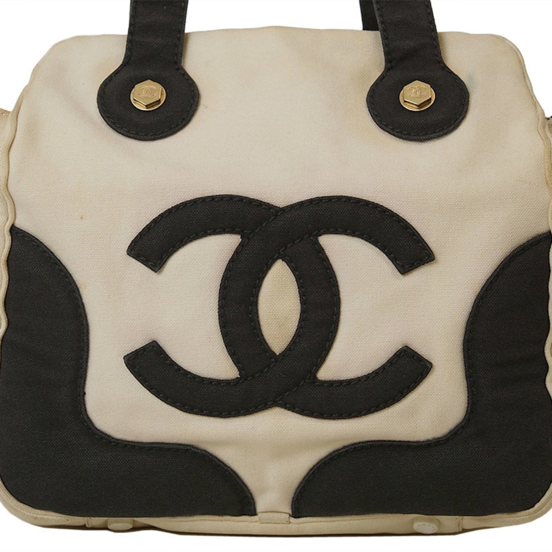 Chanel CC Marshmallow Bag Canvas Handbag No. 8 (around 2003)