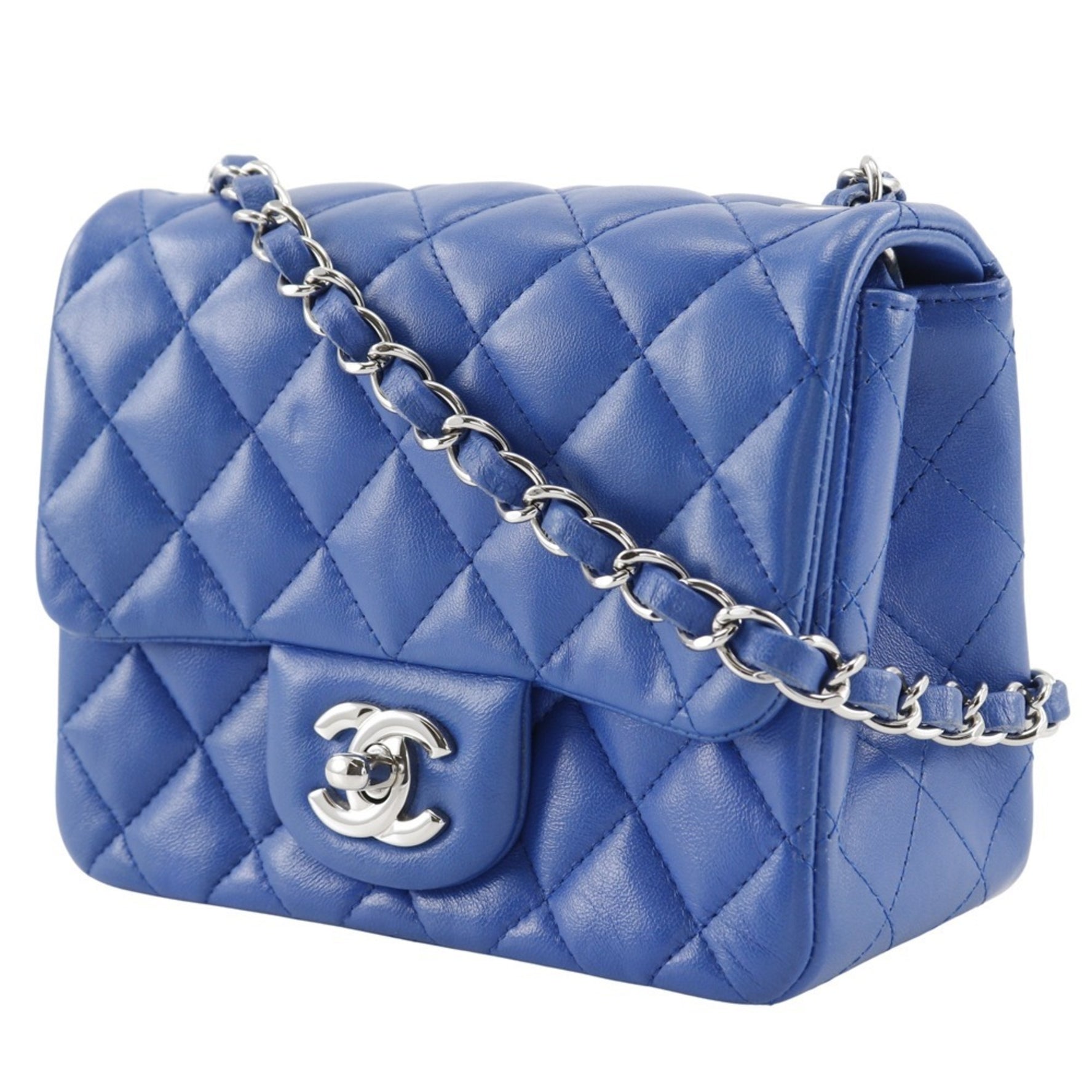CHANEL Chain Shoulder Bag Matelasse Lambskin Turnlock ChainShoulder
