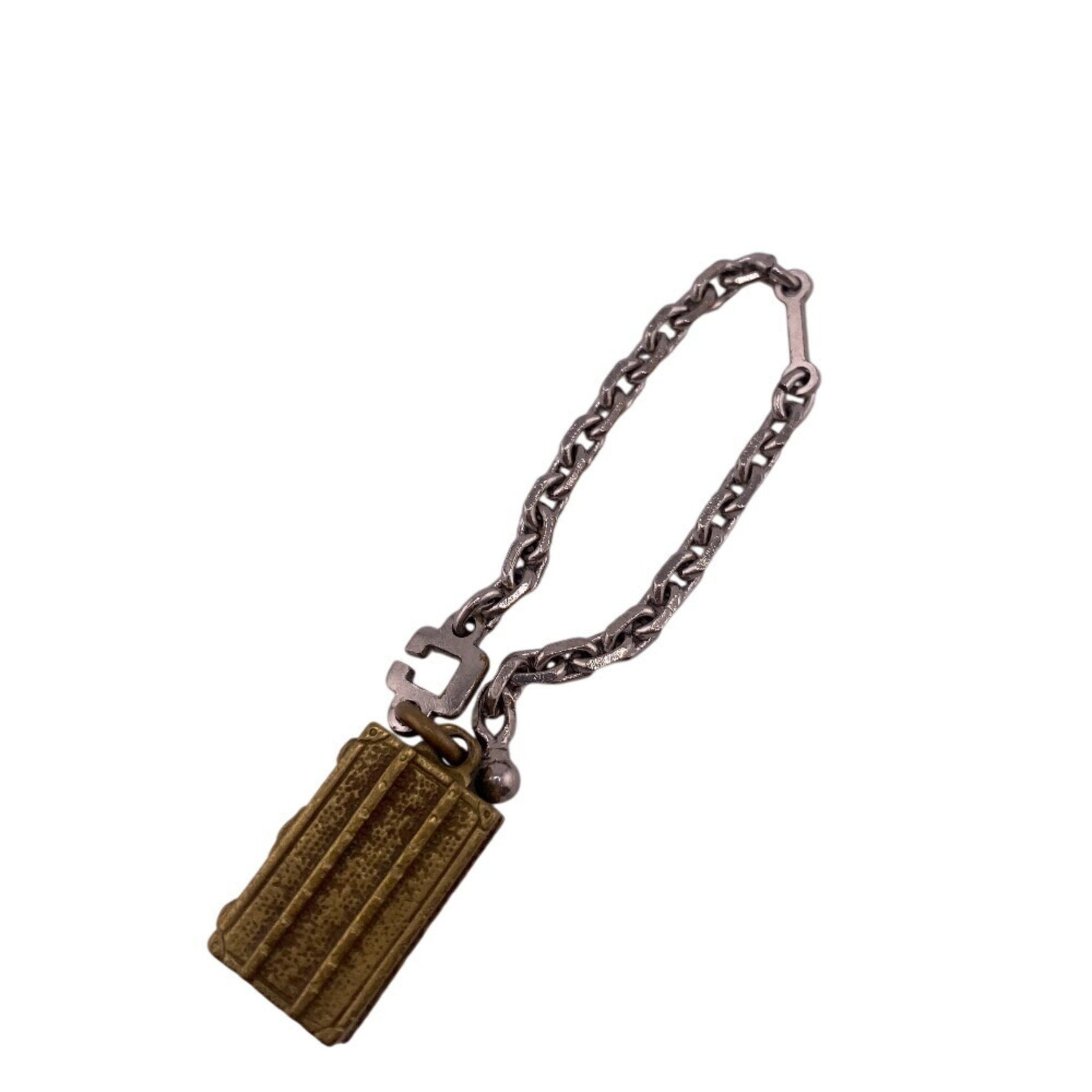 Louis Vuitton wallet trunk motif limited edition charm key chain metal fittings carabiner men's