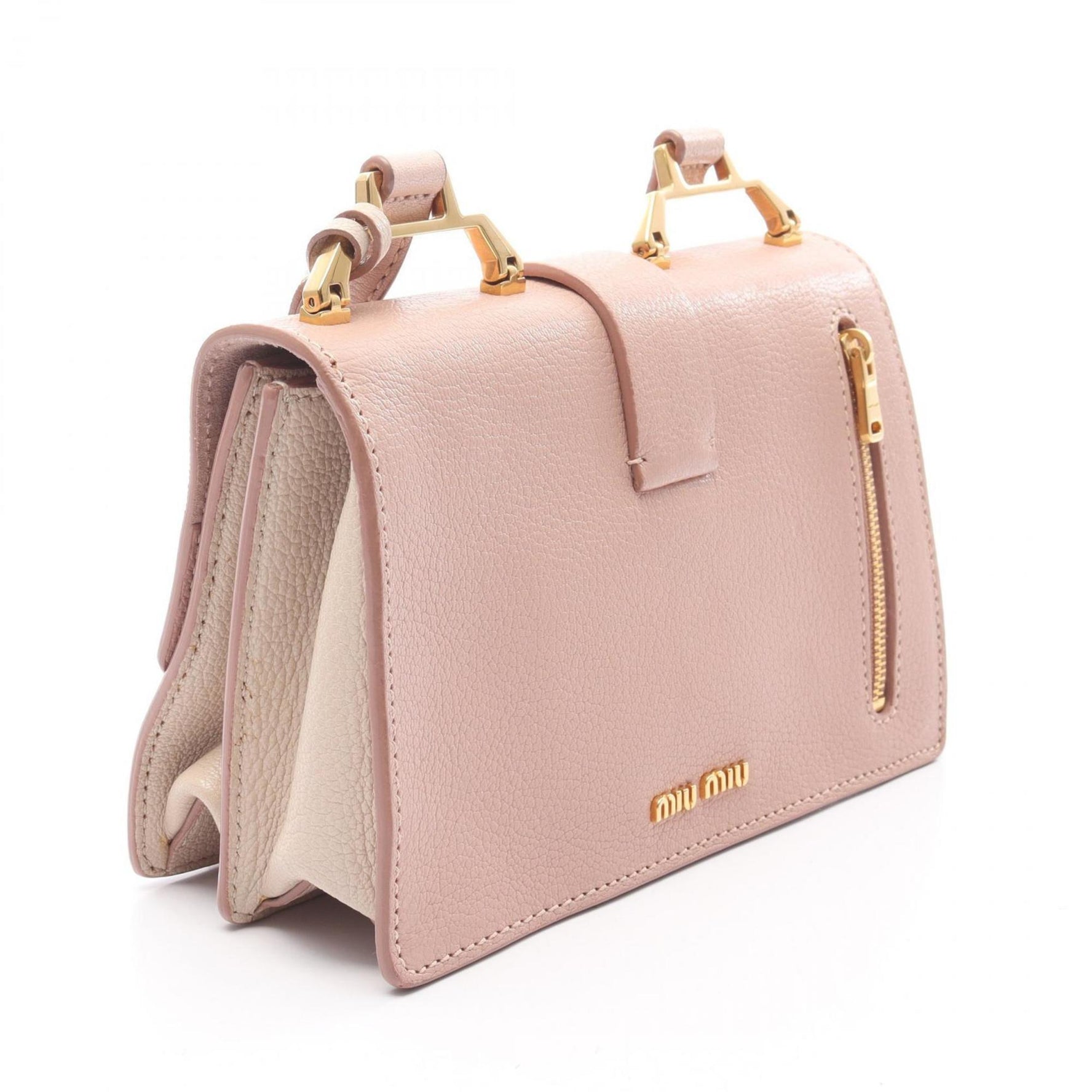 Miu Miu Miu Madras Shoulder Bag, Leather